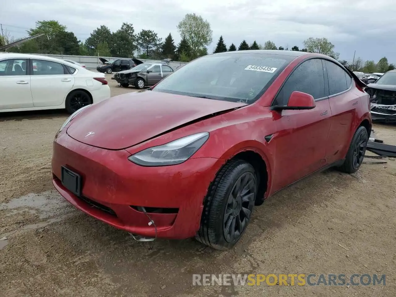 1 Photograph of a damaged car 7SAYGDEEXRA224319 TESLA MODEL Y 2024