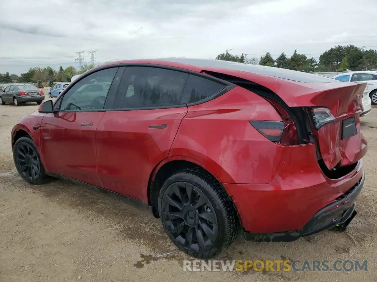 2 Photograph of a damaged car 7SAYGDEEXRA224319 TESLA MODEL Y 2024