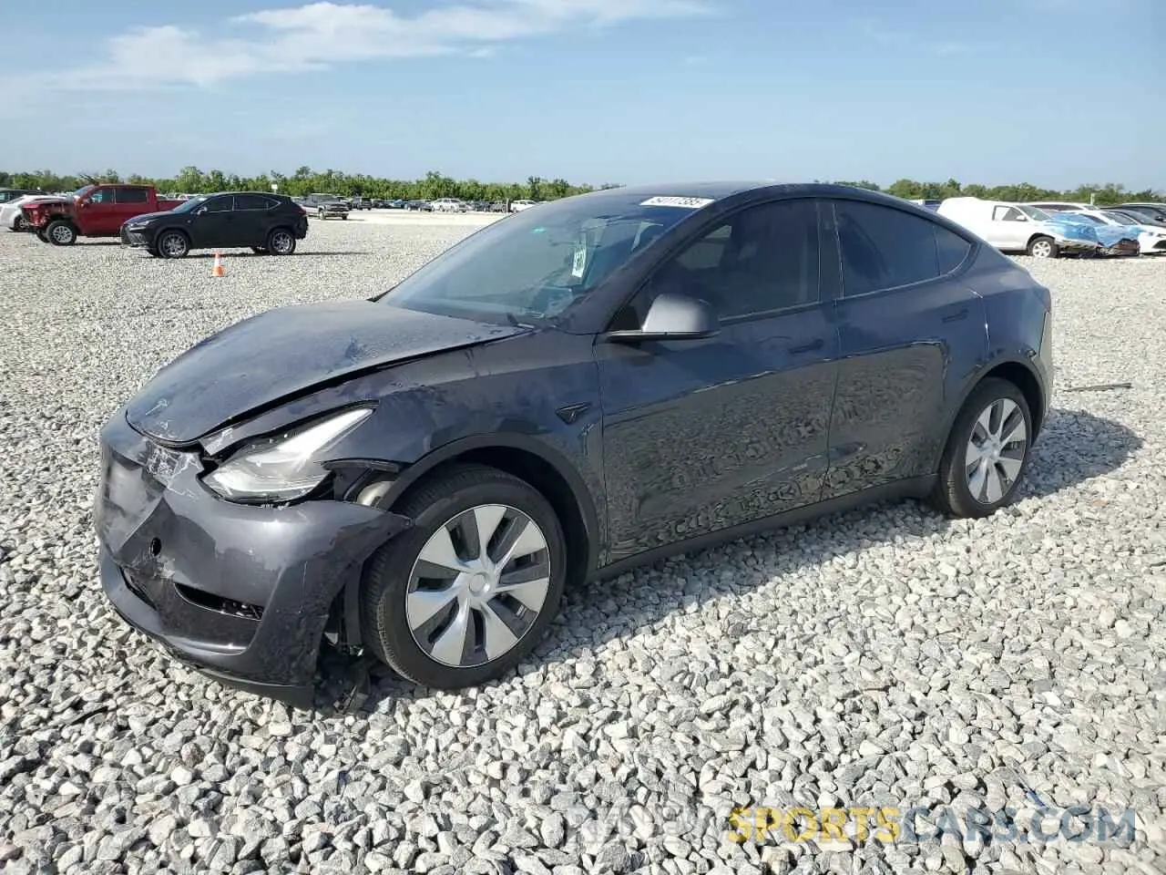1 Photograph of a damaged car 7SAYGDEEXRA230413 TESLA MODEL Y 2024