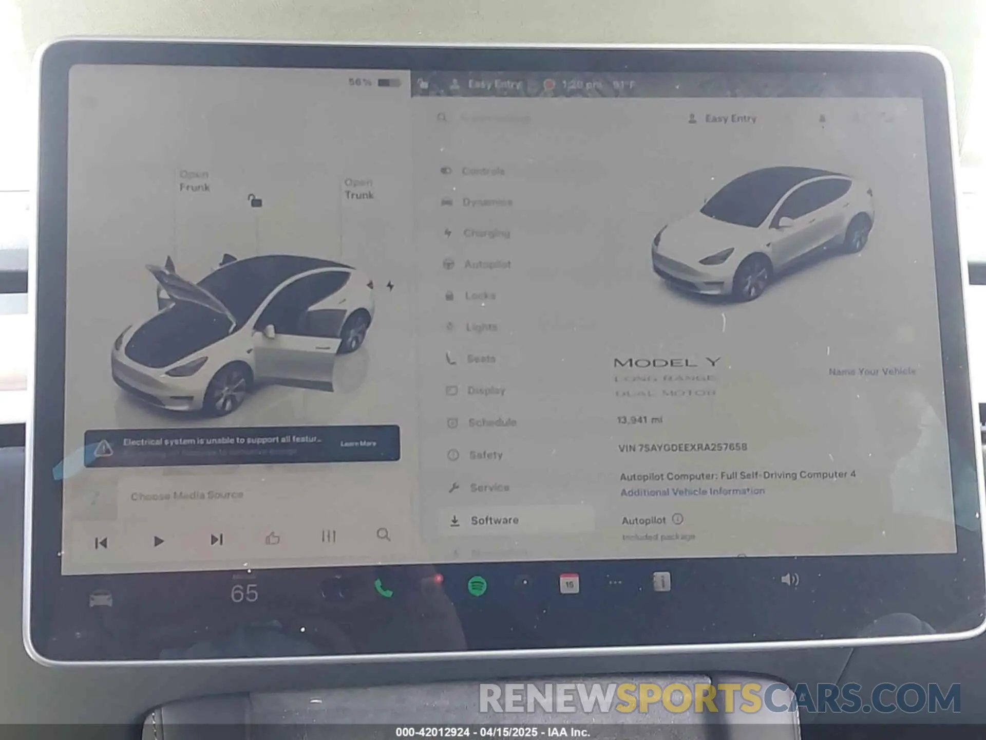 17 Photograph of a damaged car 7SAYGDEEXRA257658 TESLA MODEL Y 2024