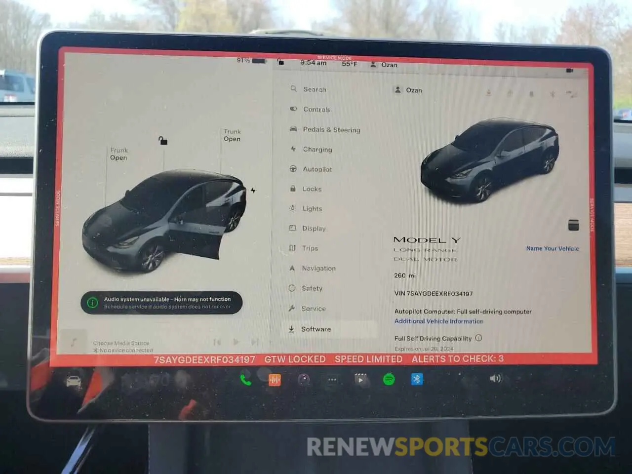 9 Photograph of a damaged car 7SAYGDEEXRF034197 TESLA MODEL Y 2024