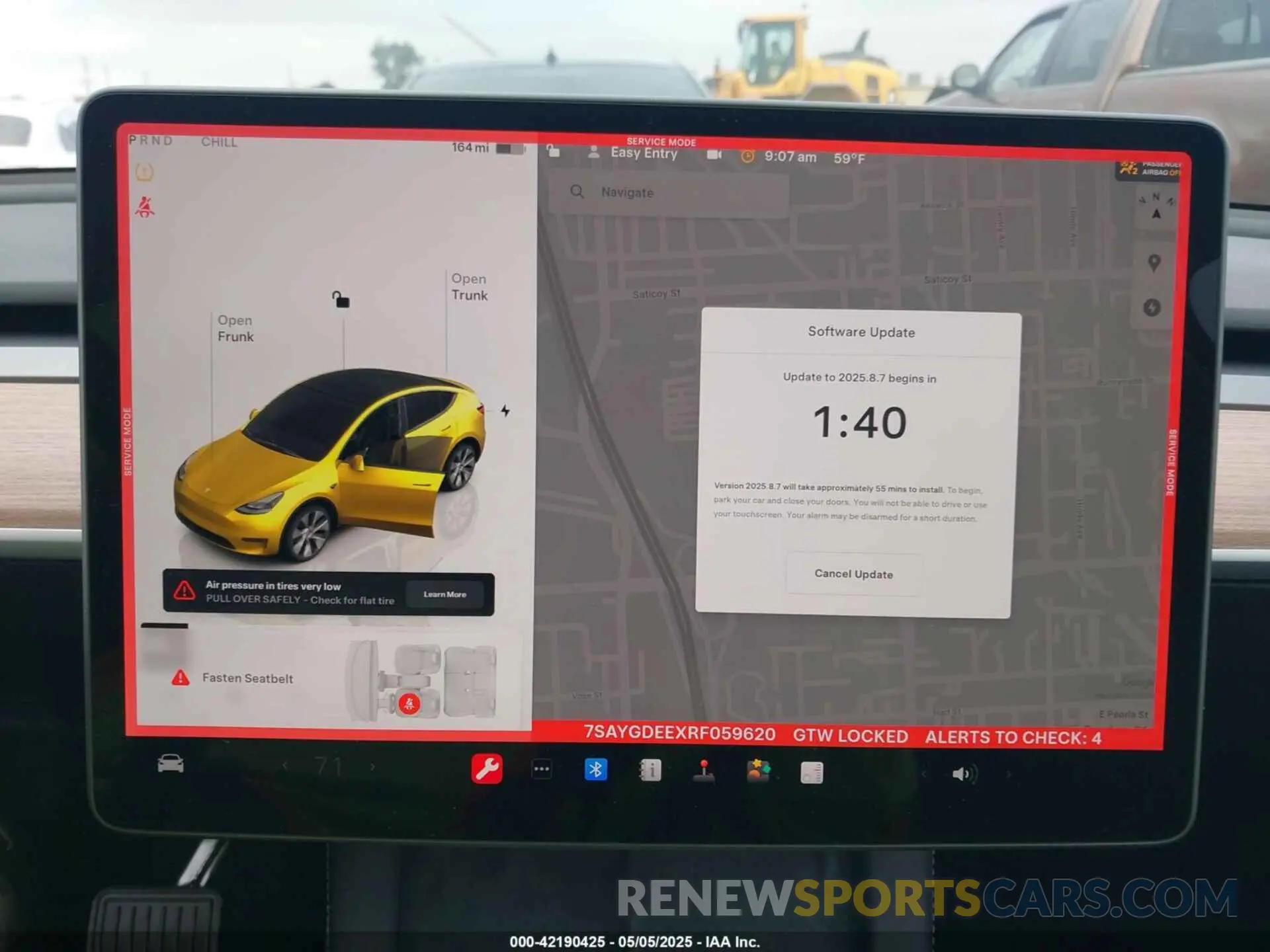 7 Photograph of a damaged car 7SAYGDEEXRF059620 TESLA MODEL Y 2024