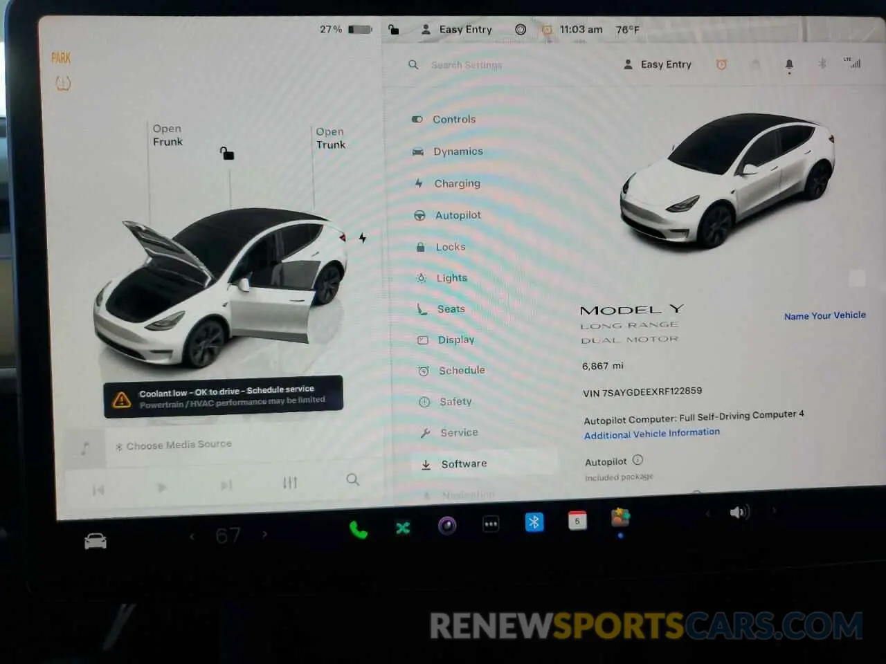9 Photograph of a damaged car 7SAYGDEEXRF122859 TESLA MODEL Y 2024