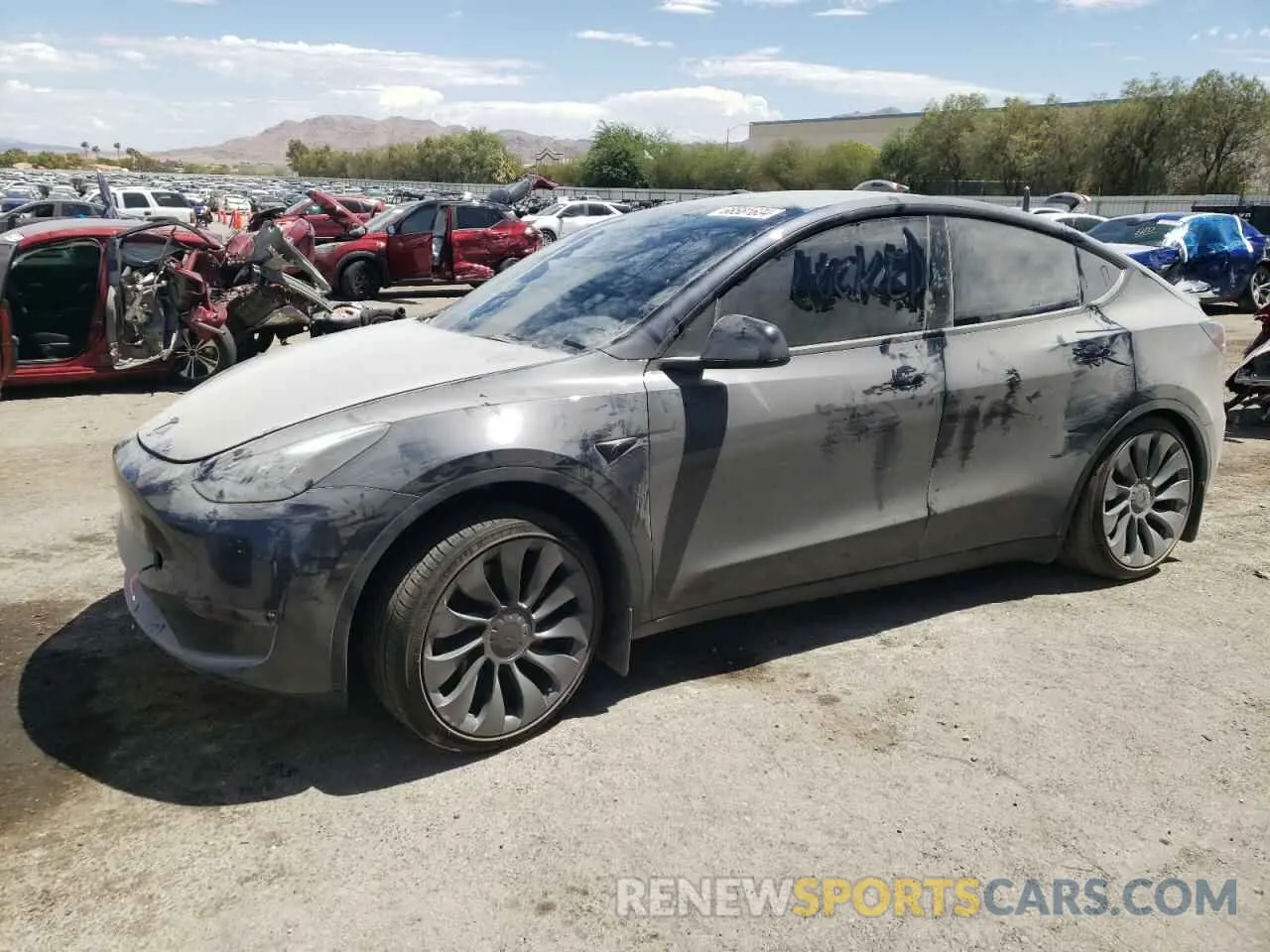 1 Photograph of a damaged car 7SAYGDEF0RF022083 TESLA MODEL Y 2024