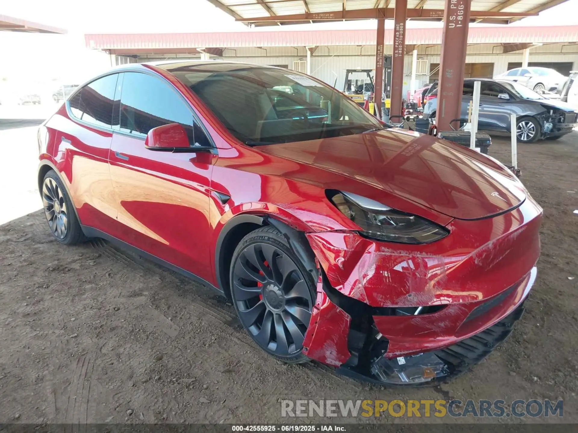 1 Photograph of a damaged car 7SAYGDEF0RF048313 TESLA MODEL Y 2024
