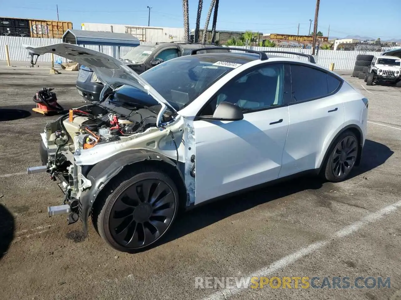 1 Photograph of a damaged car 7SAYGDEF0RF059523 TESLA MODEL Y 2024