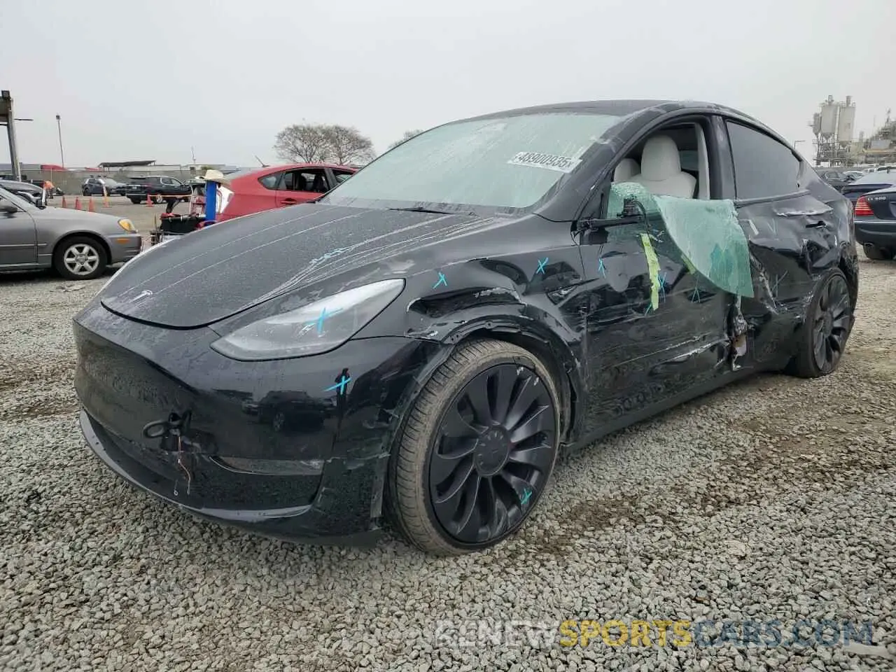 1 Photograph of a damaged car 7SAYGDEF1RF028278 TESLA MODEL Y 2024