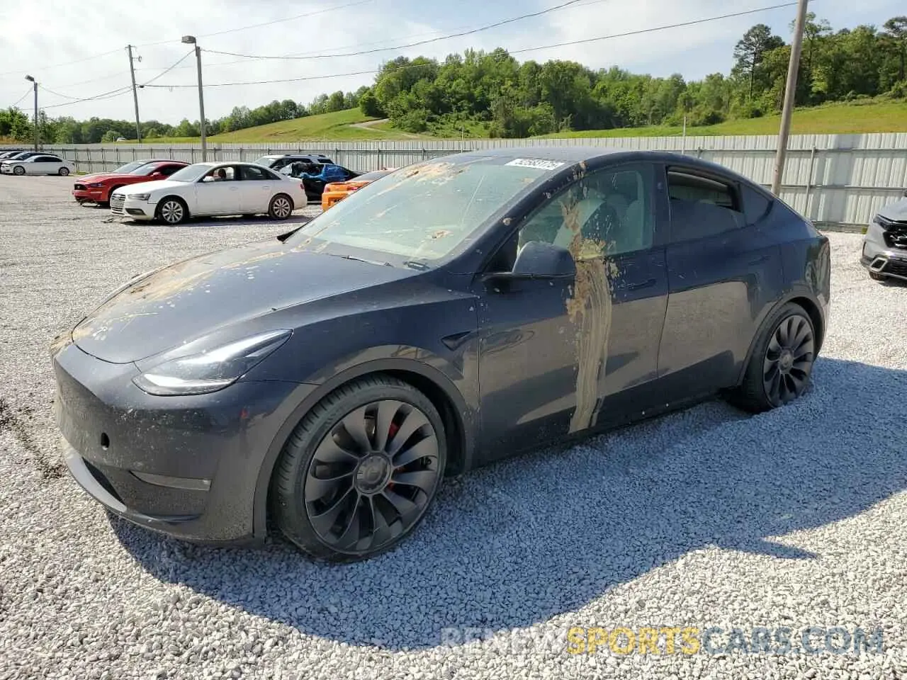 1 Photograph of a damaged car 7SAYGDEF1RF038664 TESLA MODEL Y 2024