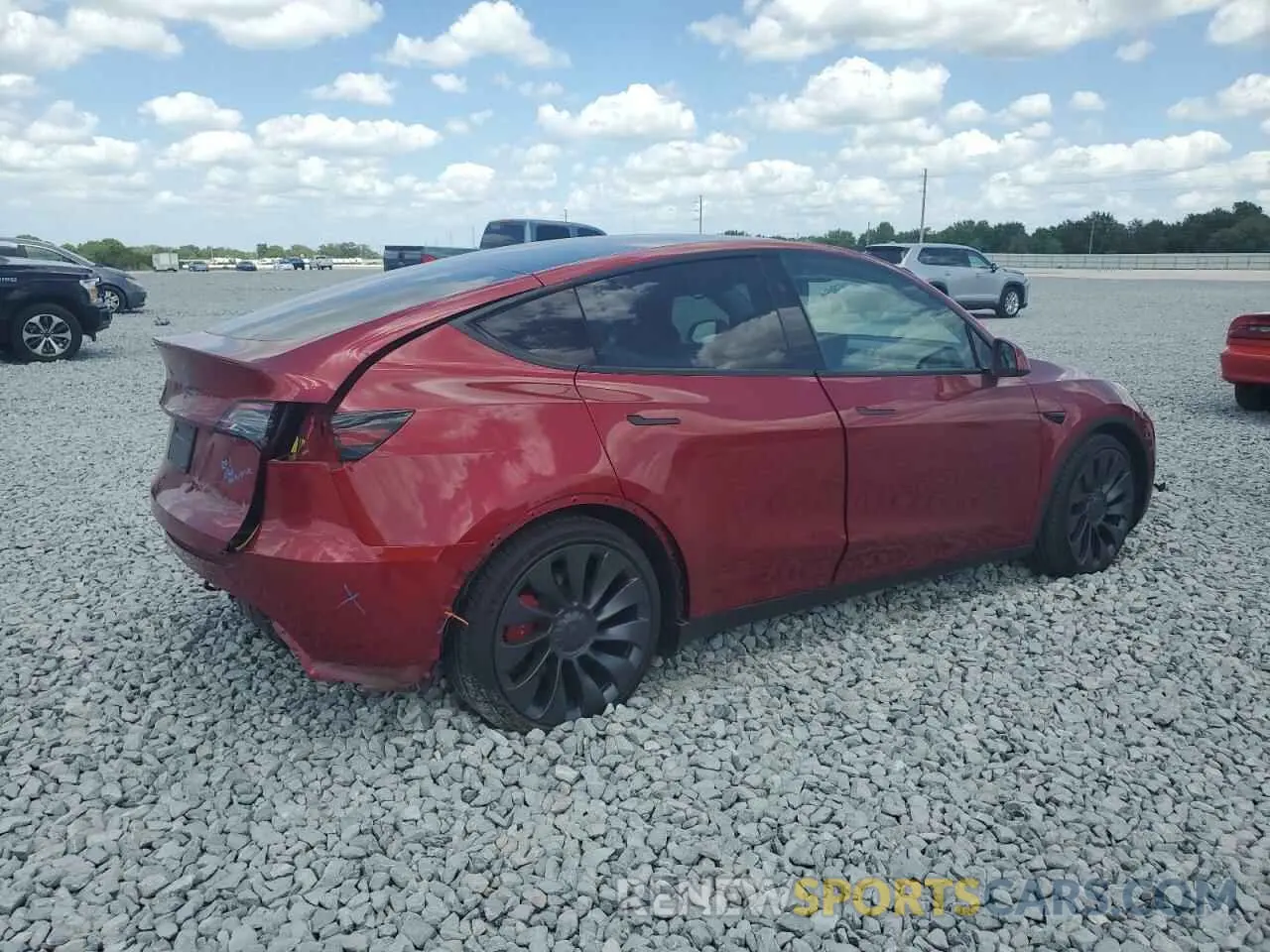 3 Photograph of a damaged car 7SAYGDEF1RF052175 TESLA MODEL Y 2024