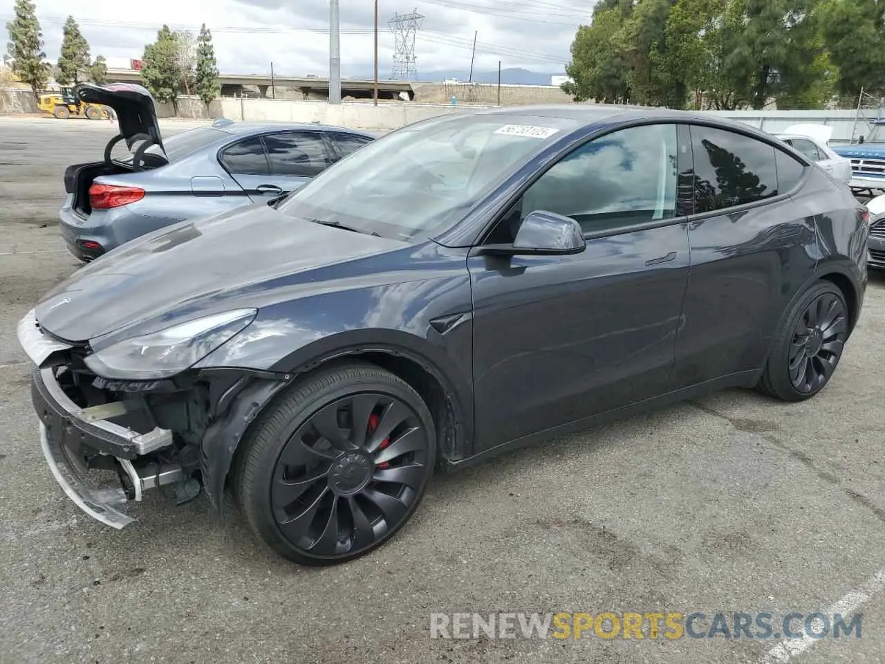 1 Photograph of a damaged car 7SAYGDEF5RF125127 TESLA MODEL Y 2024