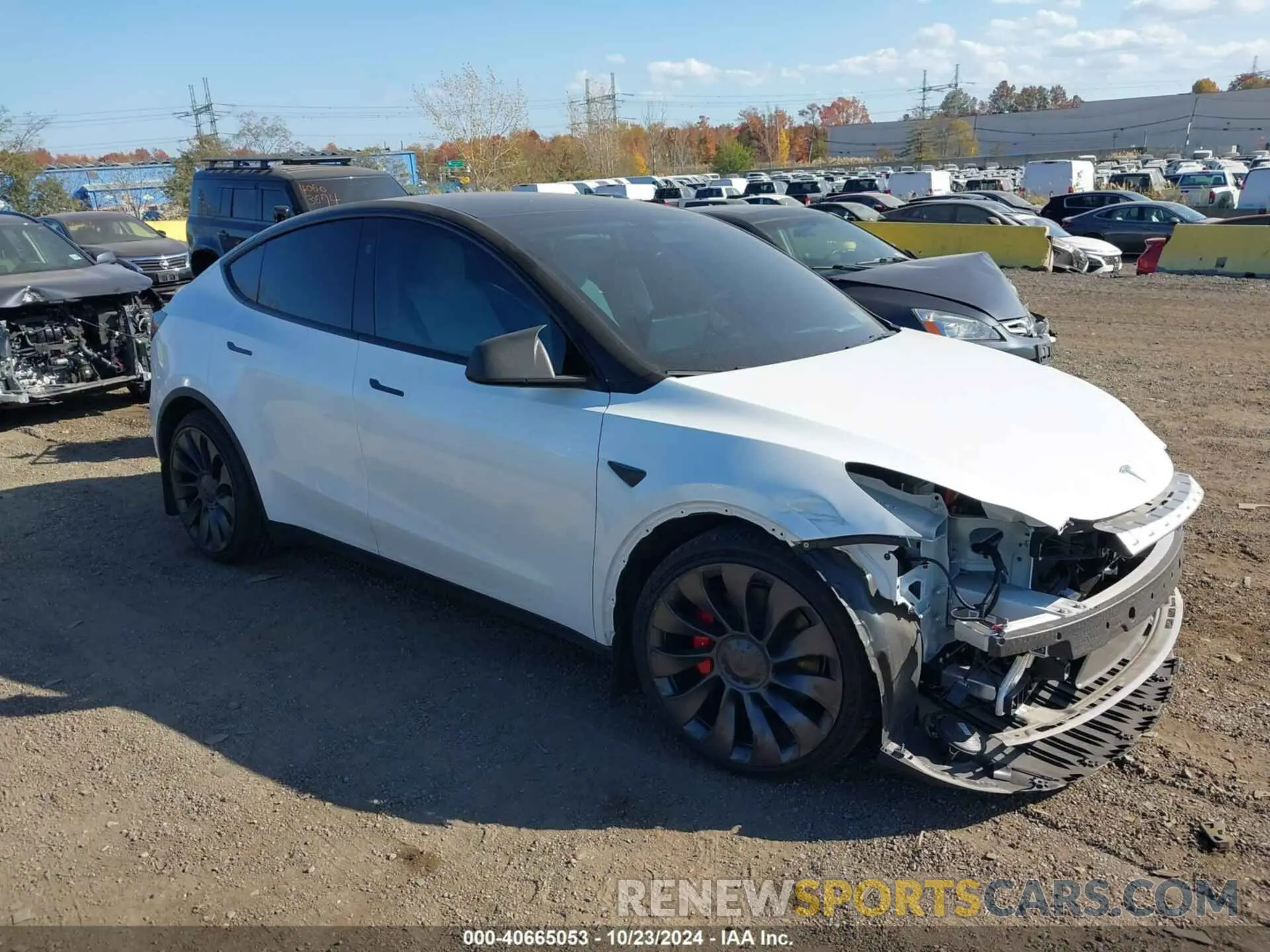 1 Photograph of a damaged car 7SAYGDEF6RA262221 TESLA MODEL Y 2024