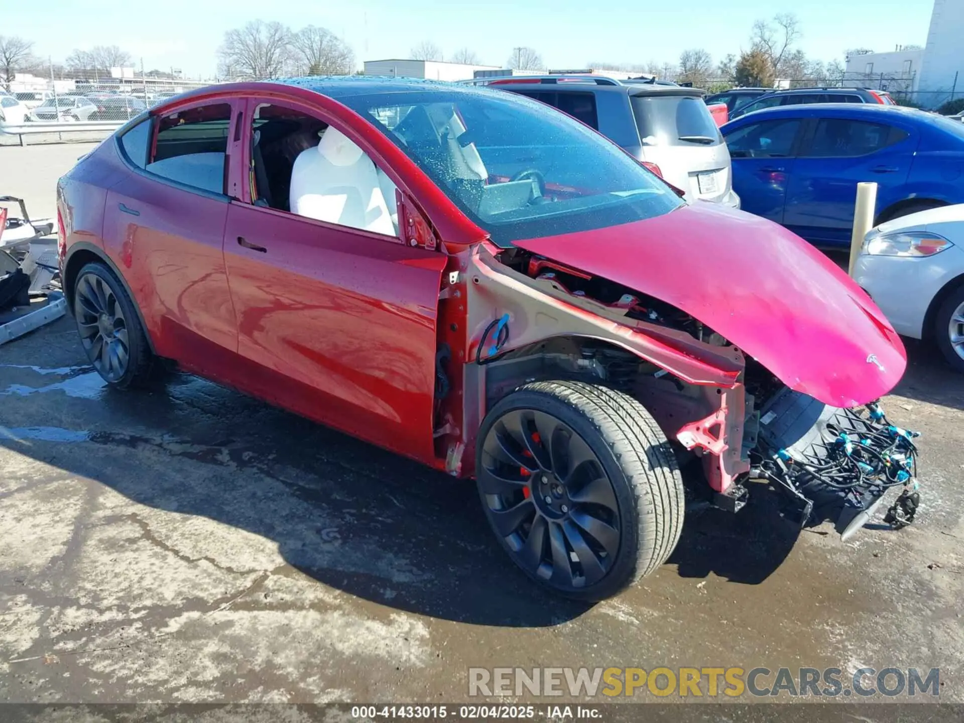1 Photograph of a damaged car 7SAYGDEF7RF029774 TESLA MODEL Y 2024