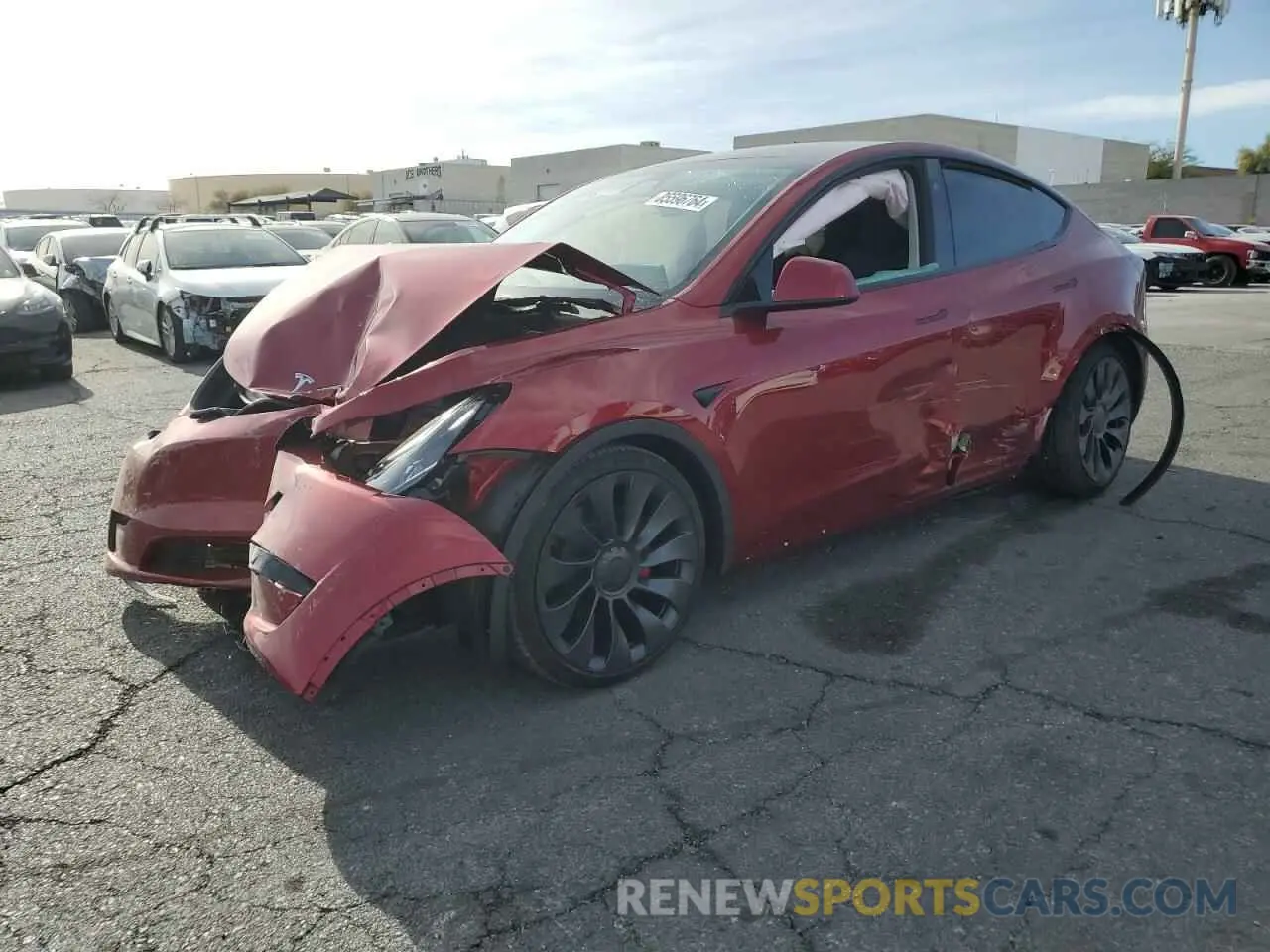 1 Photograph of a damaged car 7SAYGDEF7RF128112 TESLA MODEL Y 2024