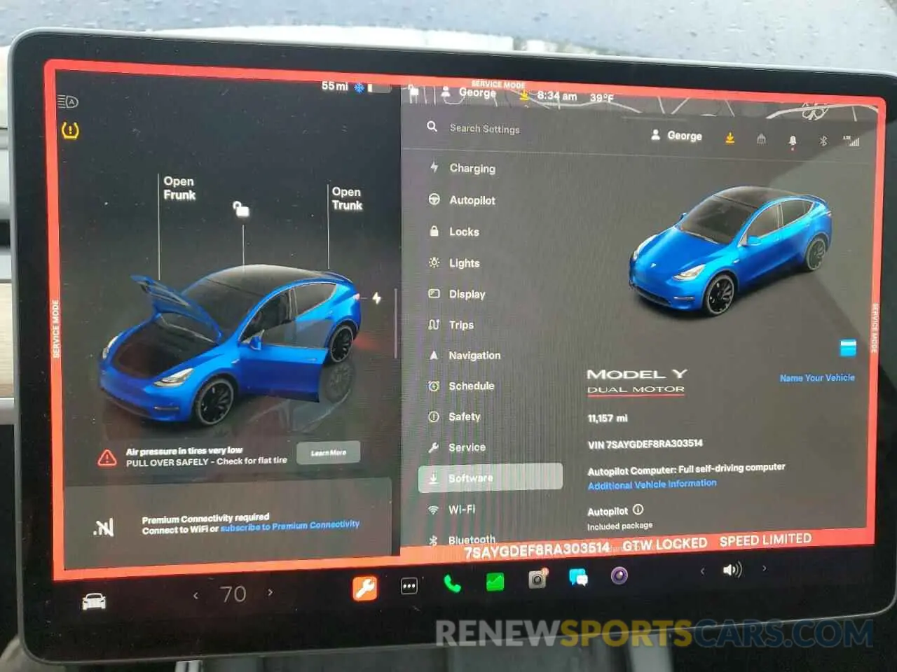 9 Photograph of a damaged car 7SAYGDEF8RA303514 TESLA MODEL Y 2024