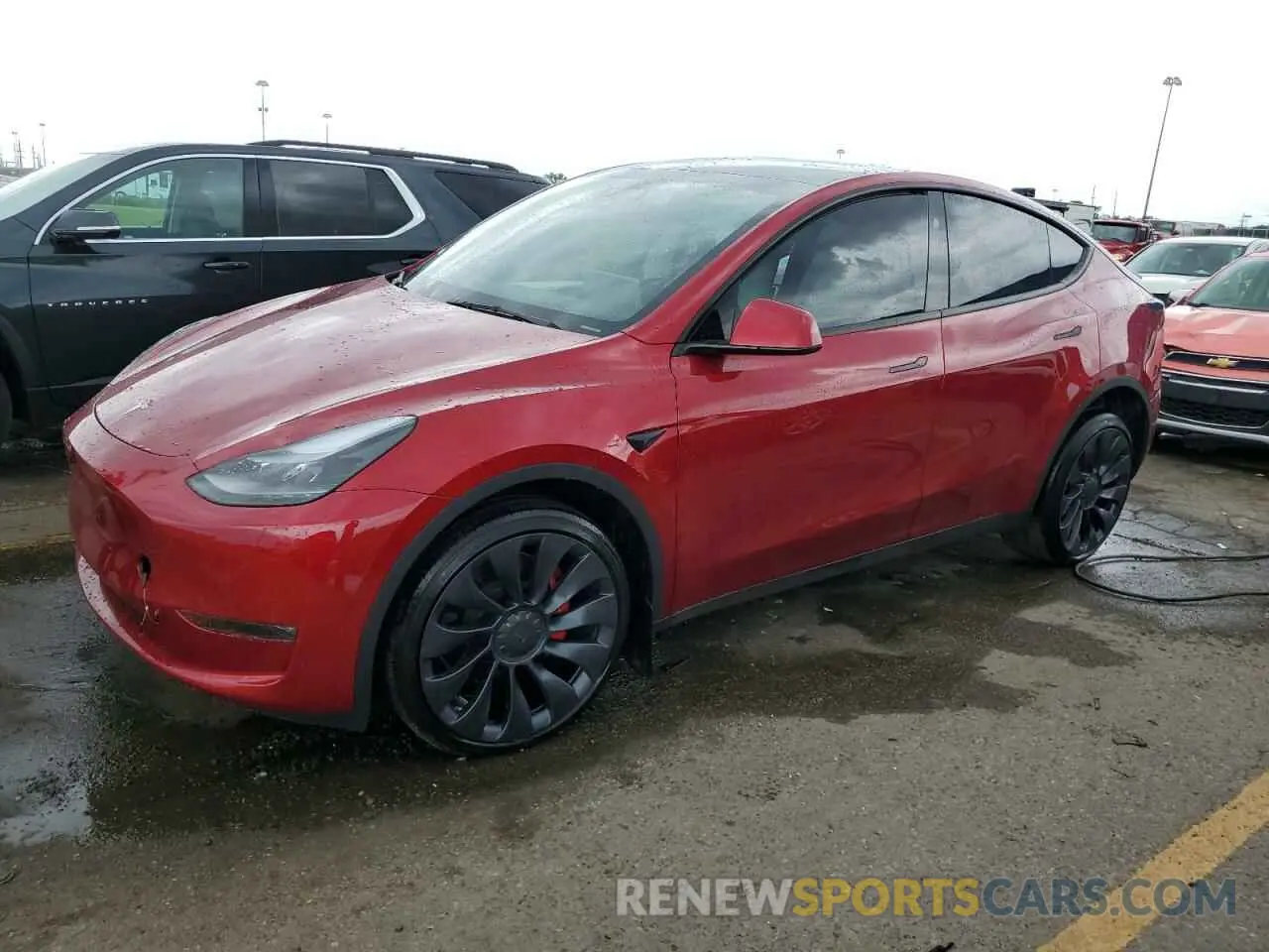 1 Photograph of a damaged car 7SAYGDEFXRA270046 TESLA MODEL Y 2024
