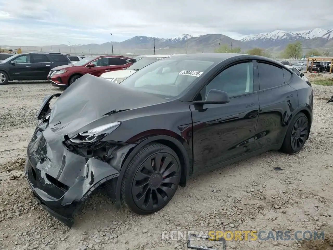 1 Photograph of a damaged car 7SAYGDEFXRF022186 TESLA MODEL Y 2024