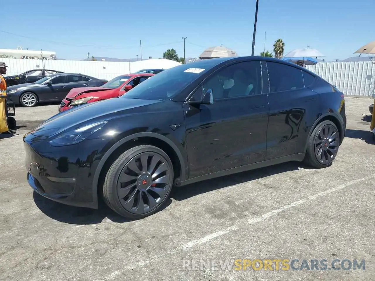 1 Photograph of a damaged car 7SAYGDEFXRF128976 TESLA MODEL Y 2024