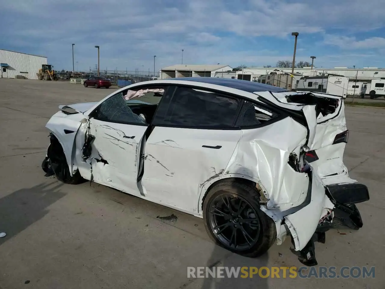 2 Photograph of a damaged car 7SAYGAEE0SF285010 TESLA MODEL Y 2025