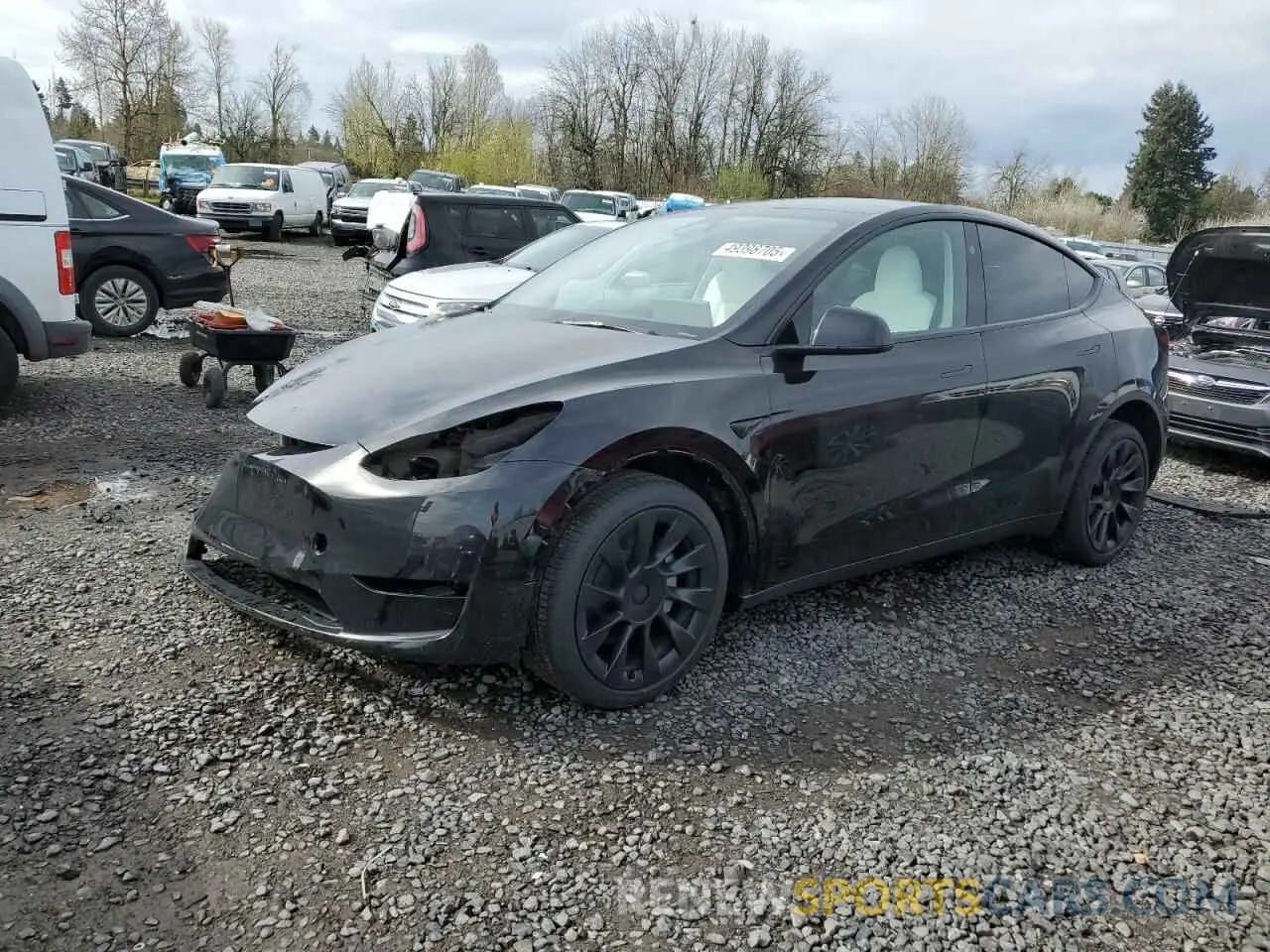 1 Photograph of a damaged car 7SAYGAEE0SF310181 TESLA MODEL Y 2025