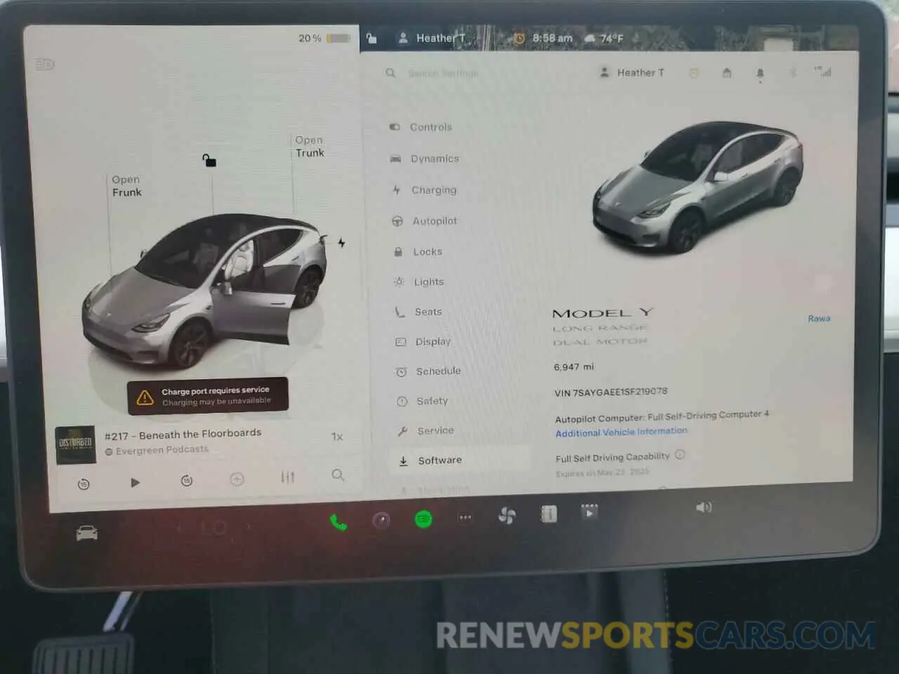 9 Photograph of a damaged car 7SAYGAEE1SF219078 TESLA MODEL Y 2025
