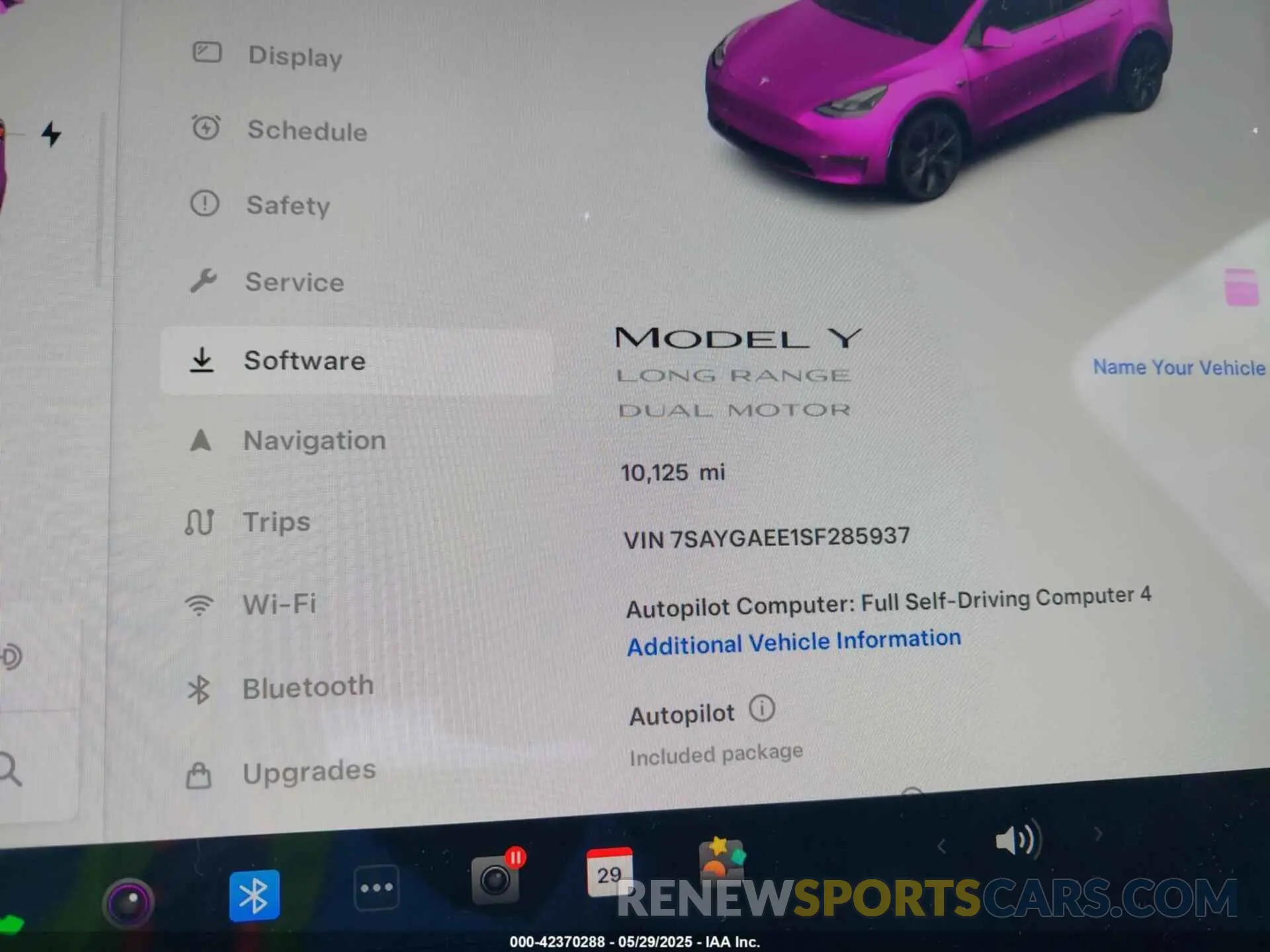 7 Photograph of a damaged car 7SAYGAEE1SF285937 TESLA MODEL Y 2025