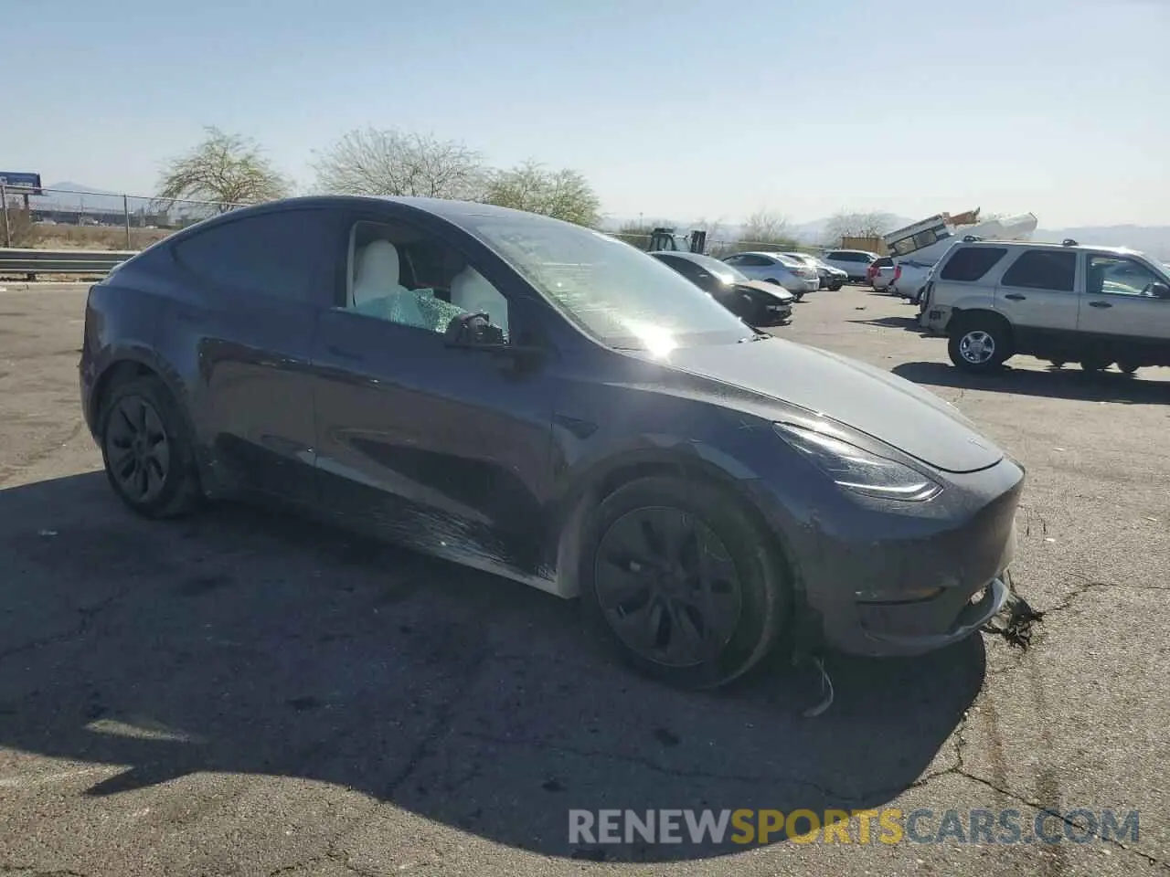 4 Photograph of a damaged car 7SAYGAEE1SF304020 TESLA MODEL Y 2025