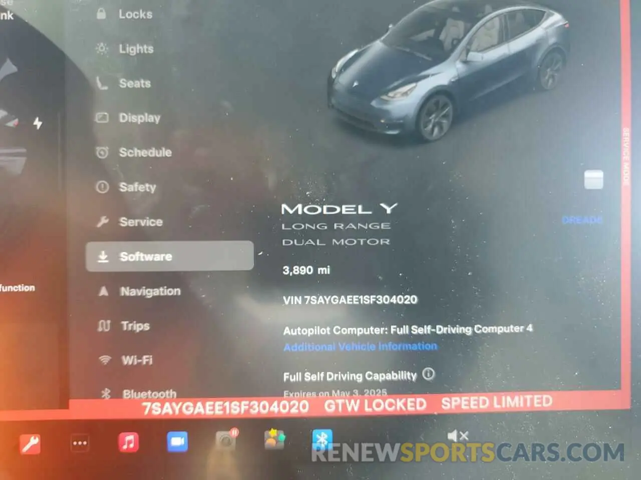9 Photograph of a damaged car 7SAYGAEE1SF304020 TESLA MODEL Y 2025