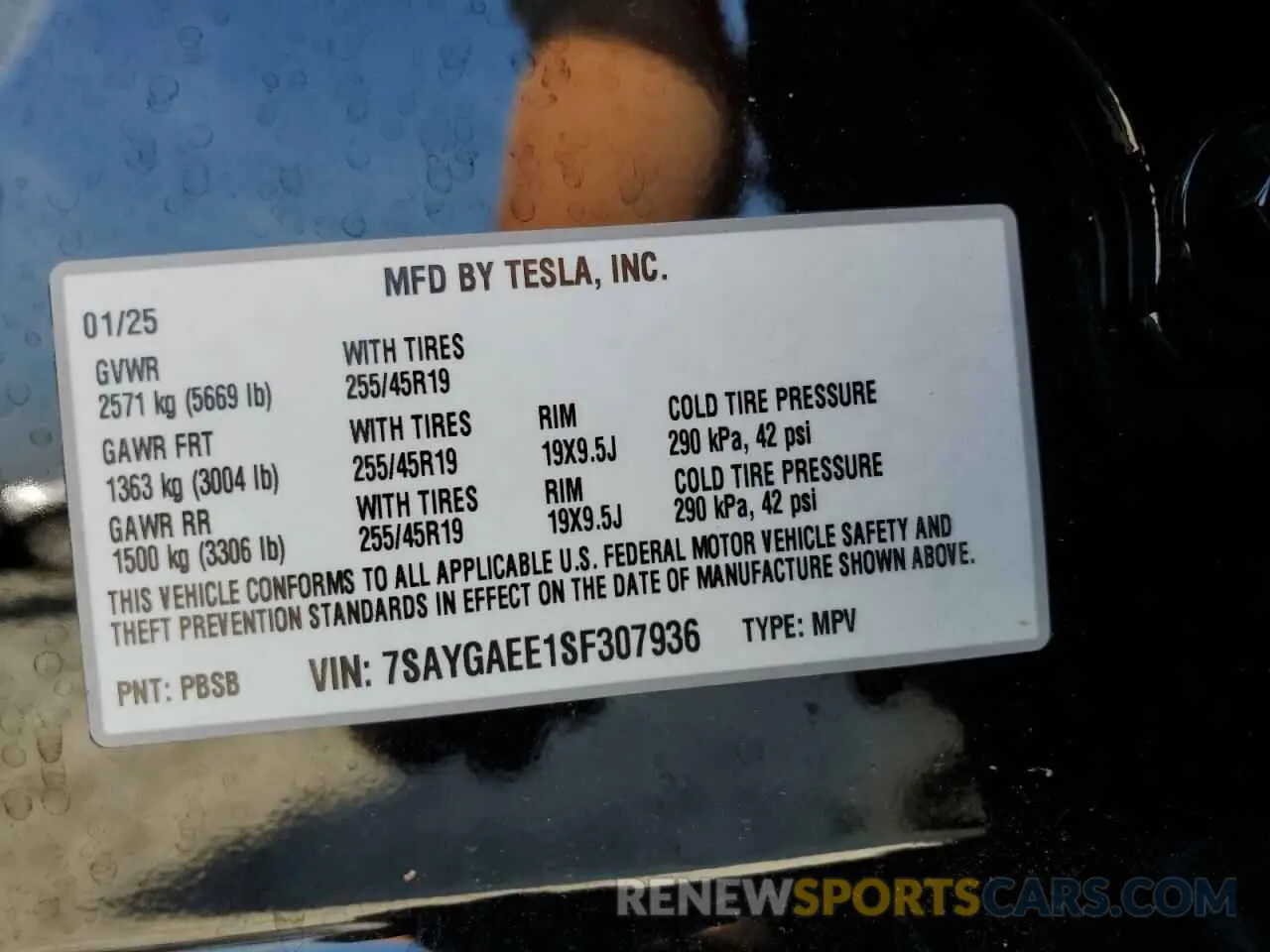 12 Photograph of a damaged car 7SAYGAEE1SF307936 TESLA MODEL Y 2025