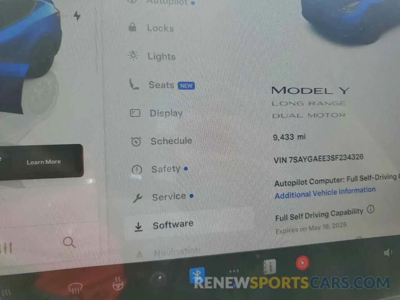 9 Photograph of a damaged car 7SAYGAEE3SF234326 TESLA MODEL Y 2025