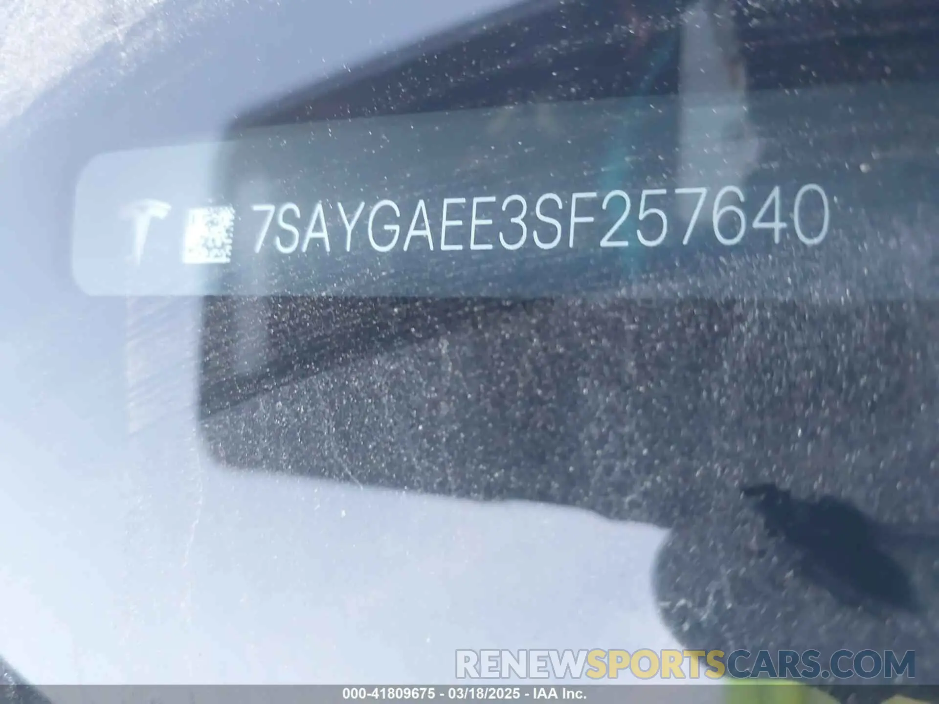 9 Photograph of a damaged car 7SAYGAEE3SF257640 TESLA MODEL Y 2025
