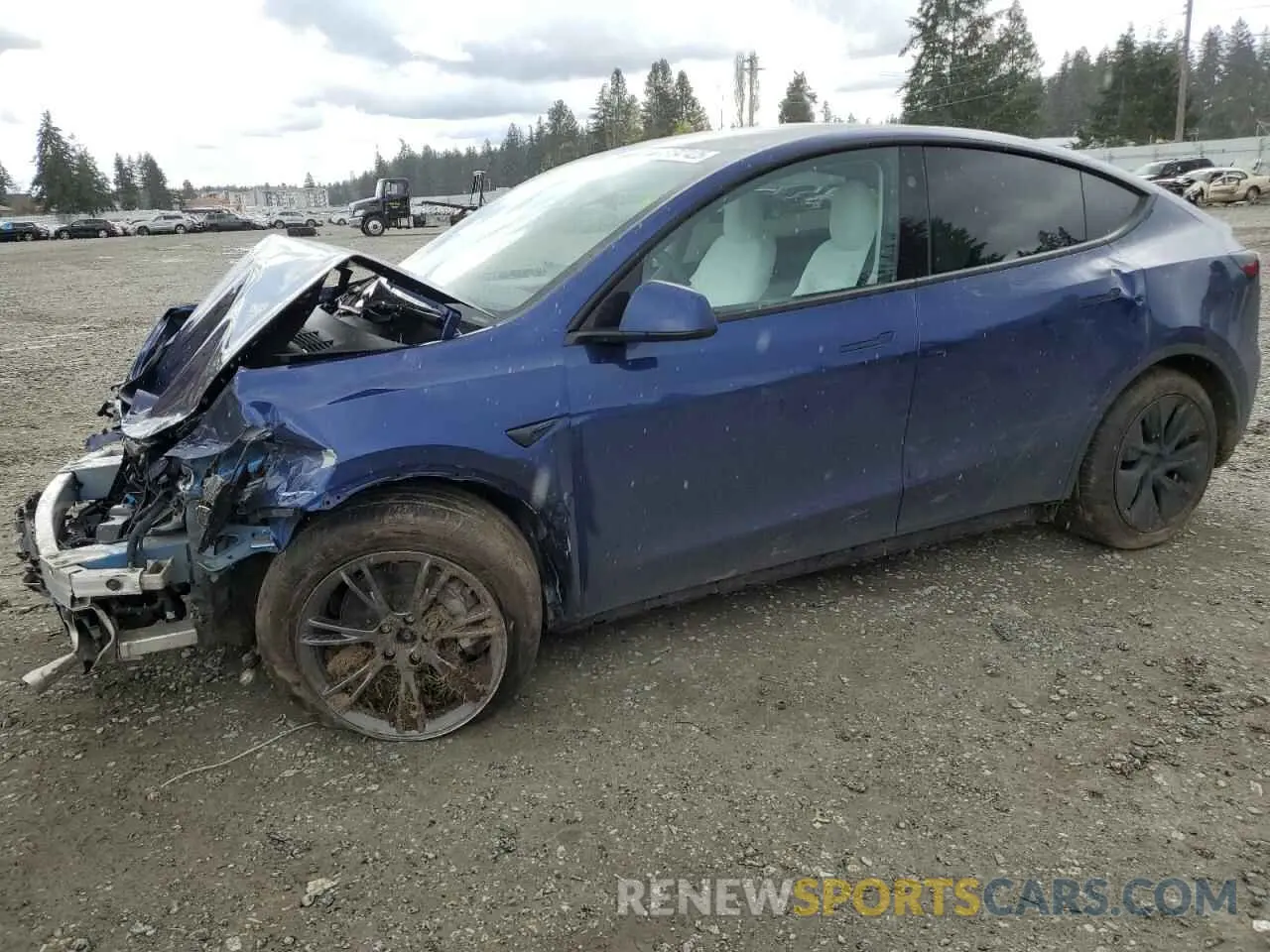 1 Photograph of a damaged car 7SAYGAEE3SF277449 TESLA MODEL Y 2025