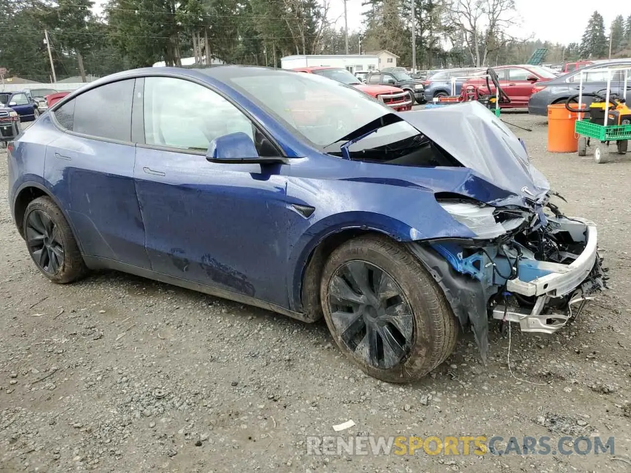 4 Photograph of a damaged car 7SAYGAEE3SF277449 TESLA MODEL Y 2025