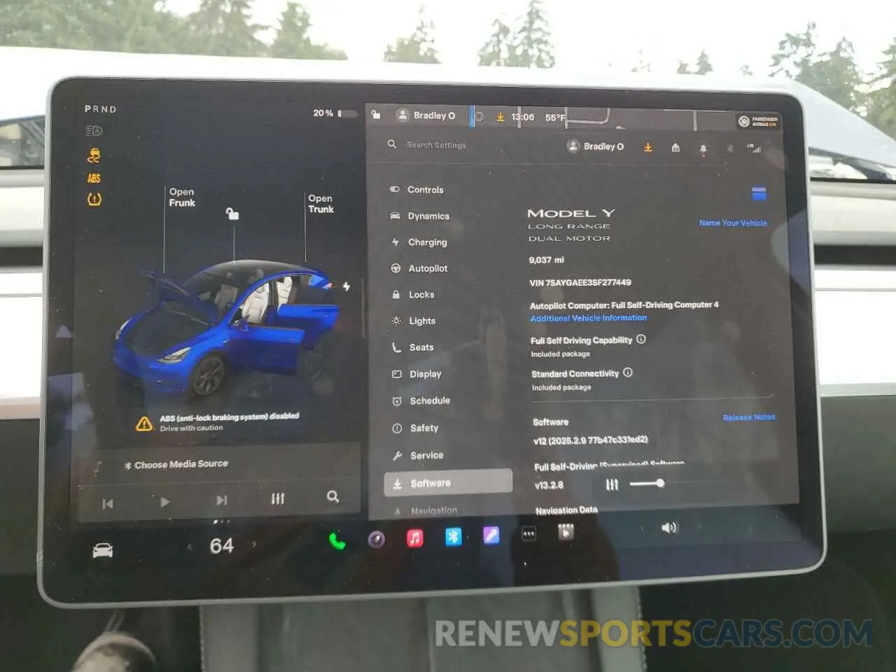 9 Photograph of a damaged car 7SAYGAEE3SF277449 TESLA MODEL Y 2025