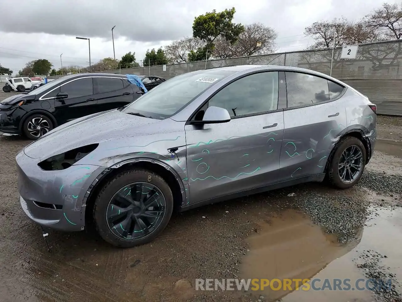 1 Photograph of a damaged car 7SAYGAEE3SF289603 TESLA MODEL Y 2025