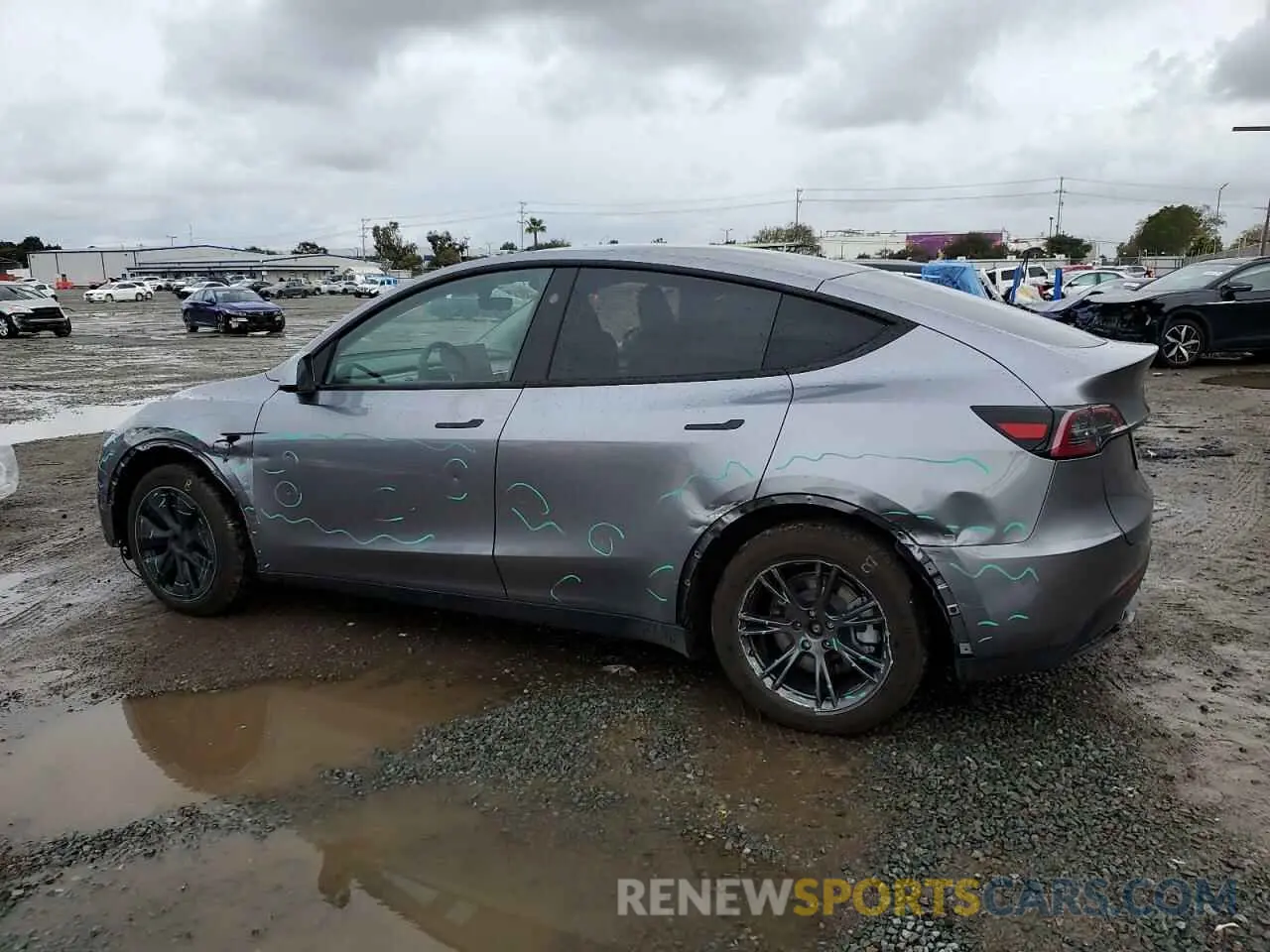 2 Photograph of a damaged car 7SAYGAEE3SF289603 TESLA MODEL Y 2025