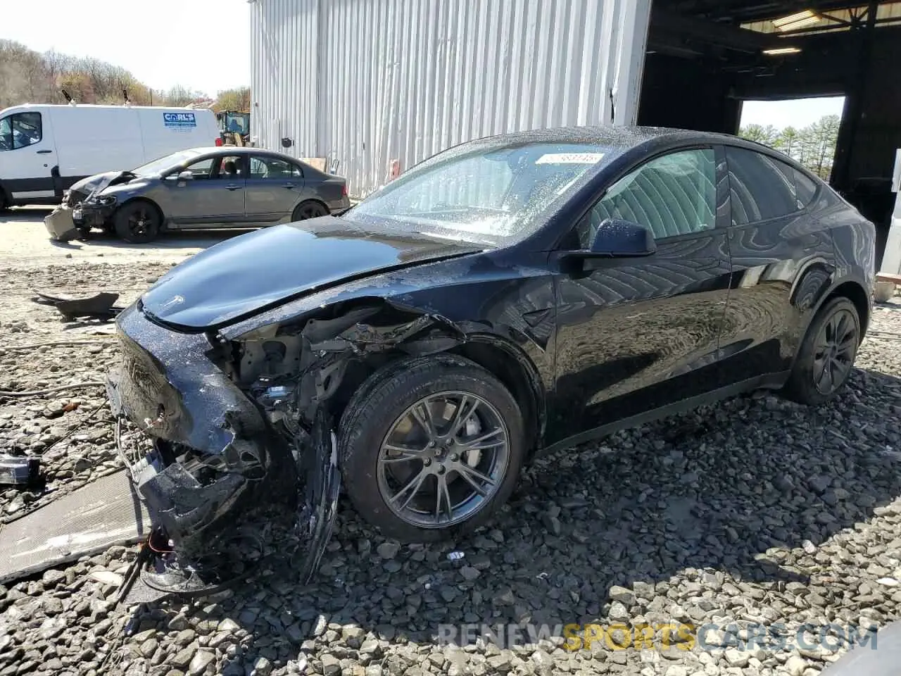 1 Photograph of a damaged car 7SAYGAEE5SF217365 TESLA MODEL Y 2025