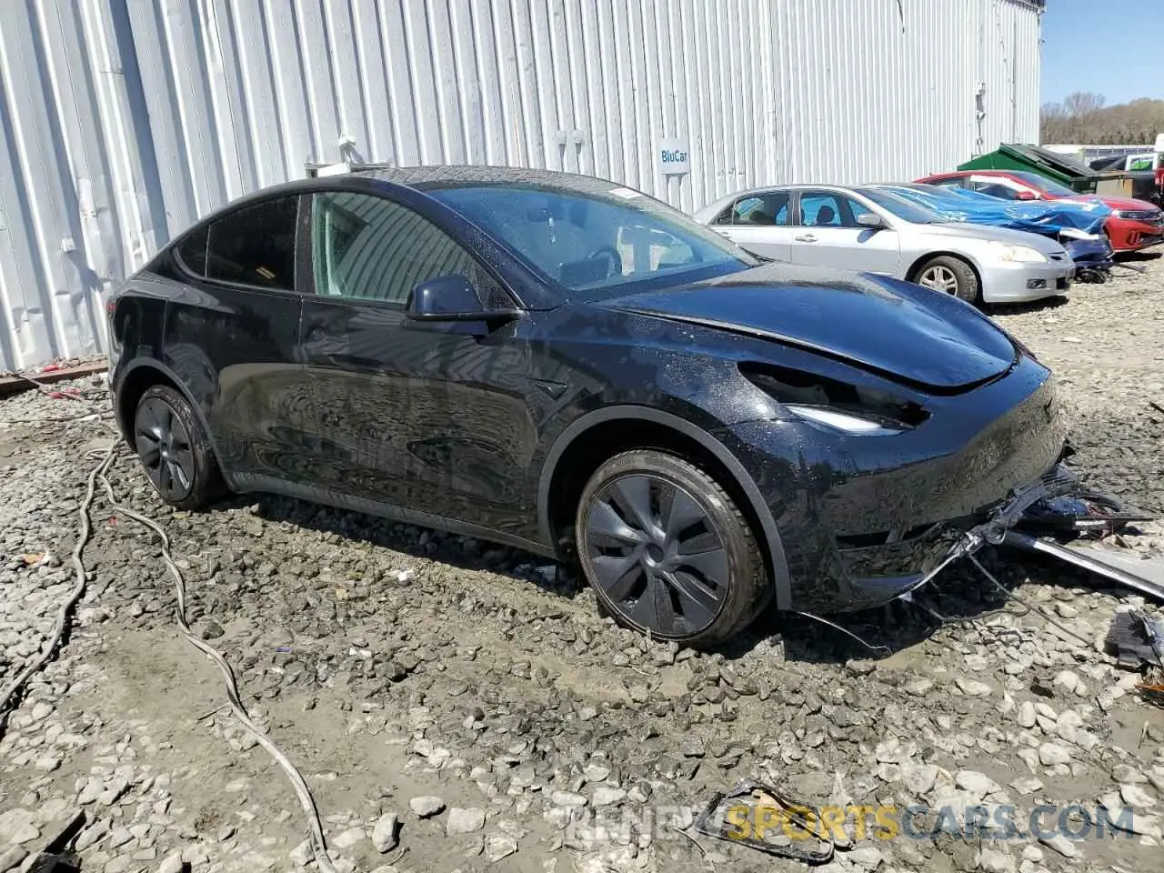 4 Photograph of a damaged car 7SAYGAEE5SF217365 TESLA MODEL Y 2025