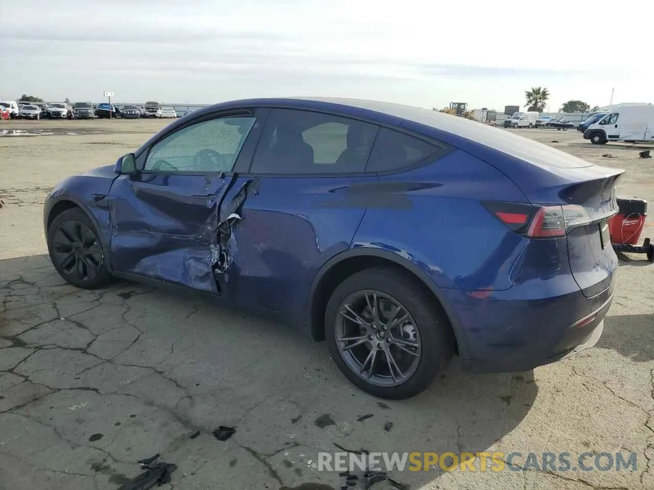 2 Photograph of a damaged car 7SAYGAEE8SF262557 TESLA MODEL Y 2025