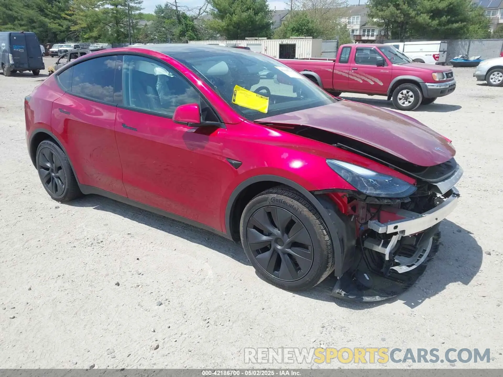 1 Photograph of a damaged car 7SAYGAEE8SF265863 TESLA MODEL Y 2025