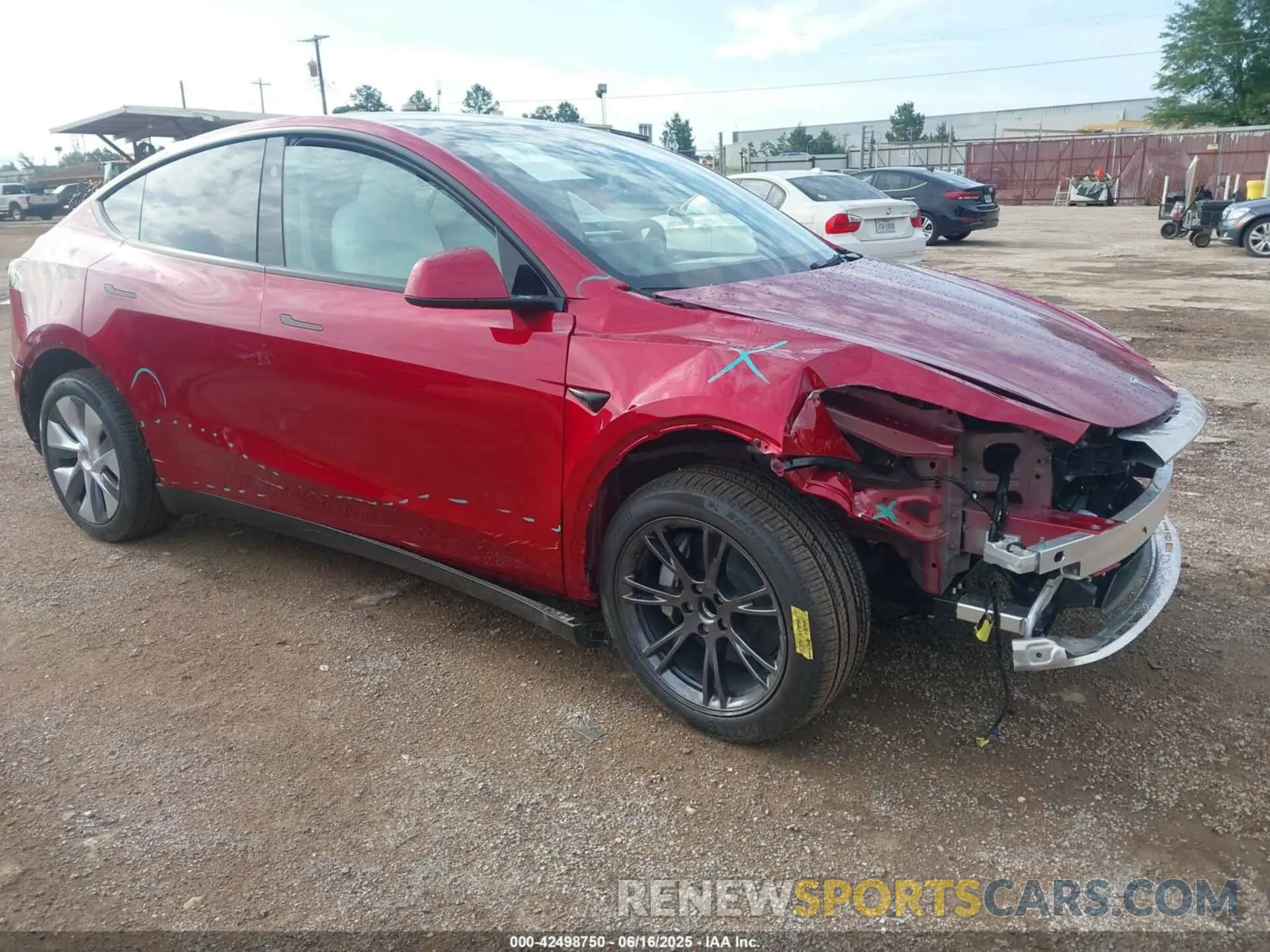 1 Photograph of a damaged car 7SAYGDED0SA356020 TESLA MODEL Y 2025