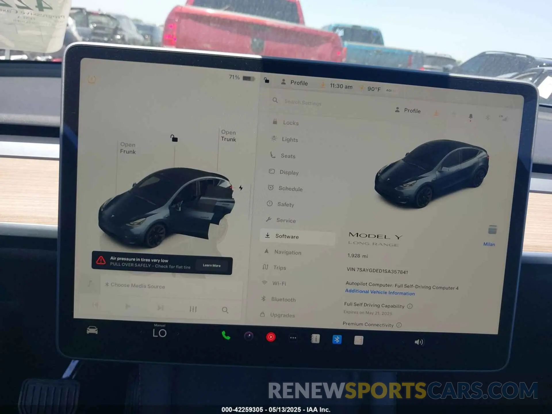 7 Photograph of a damaged car 7SAYGDED1SA357841 TESLA MODEL Y 2025