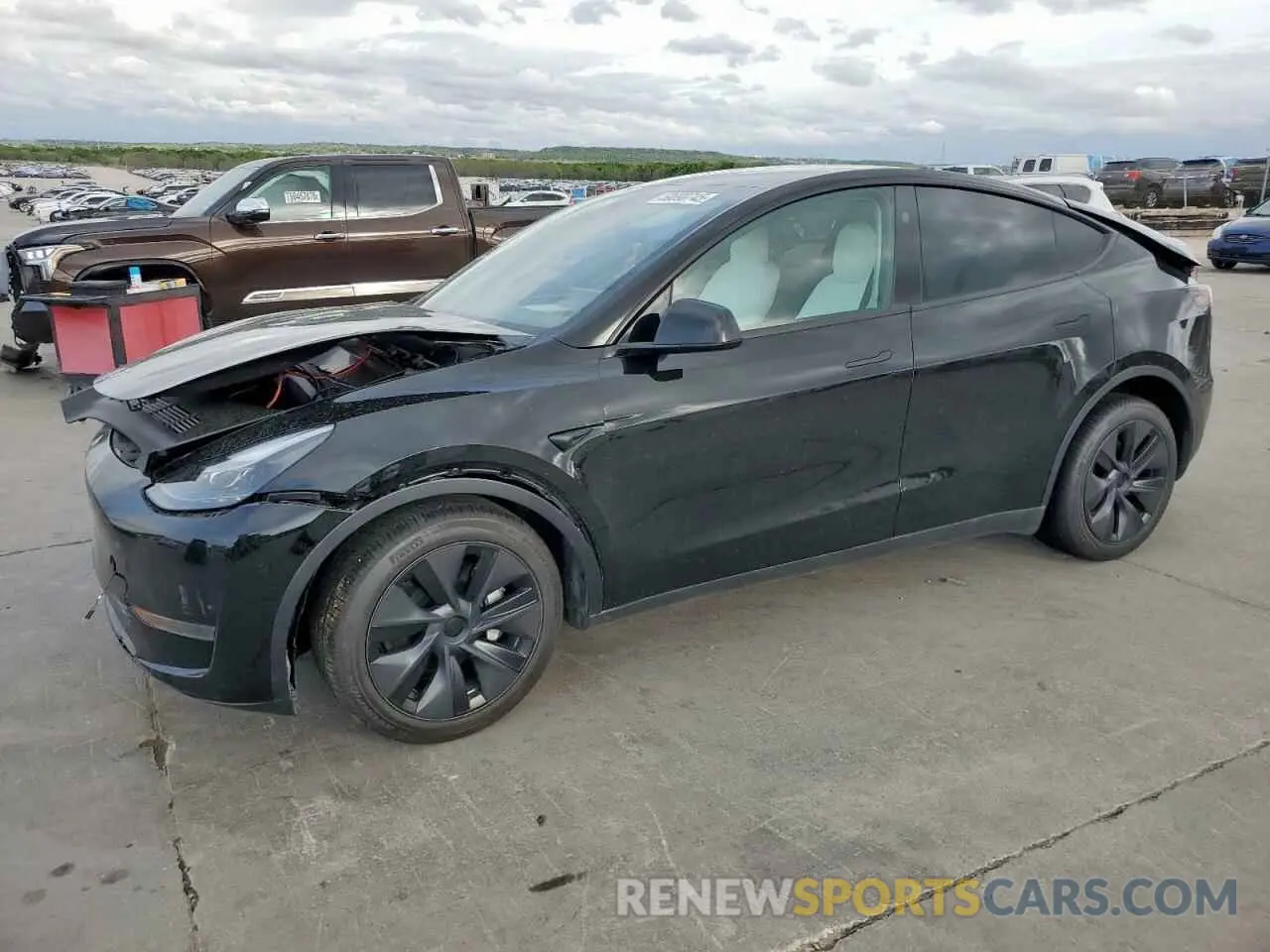 1 Photograph of a damaged car 7SAYGDED1SA358679 TESLA MODEL Y 2025