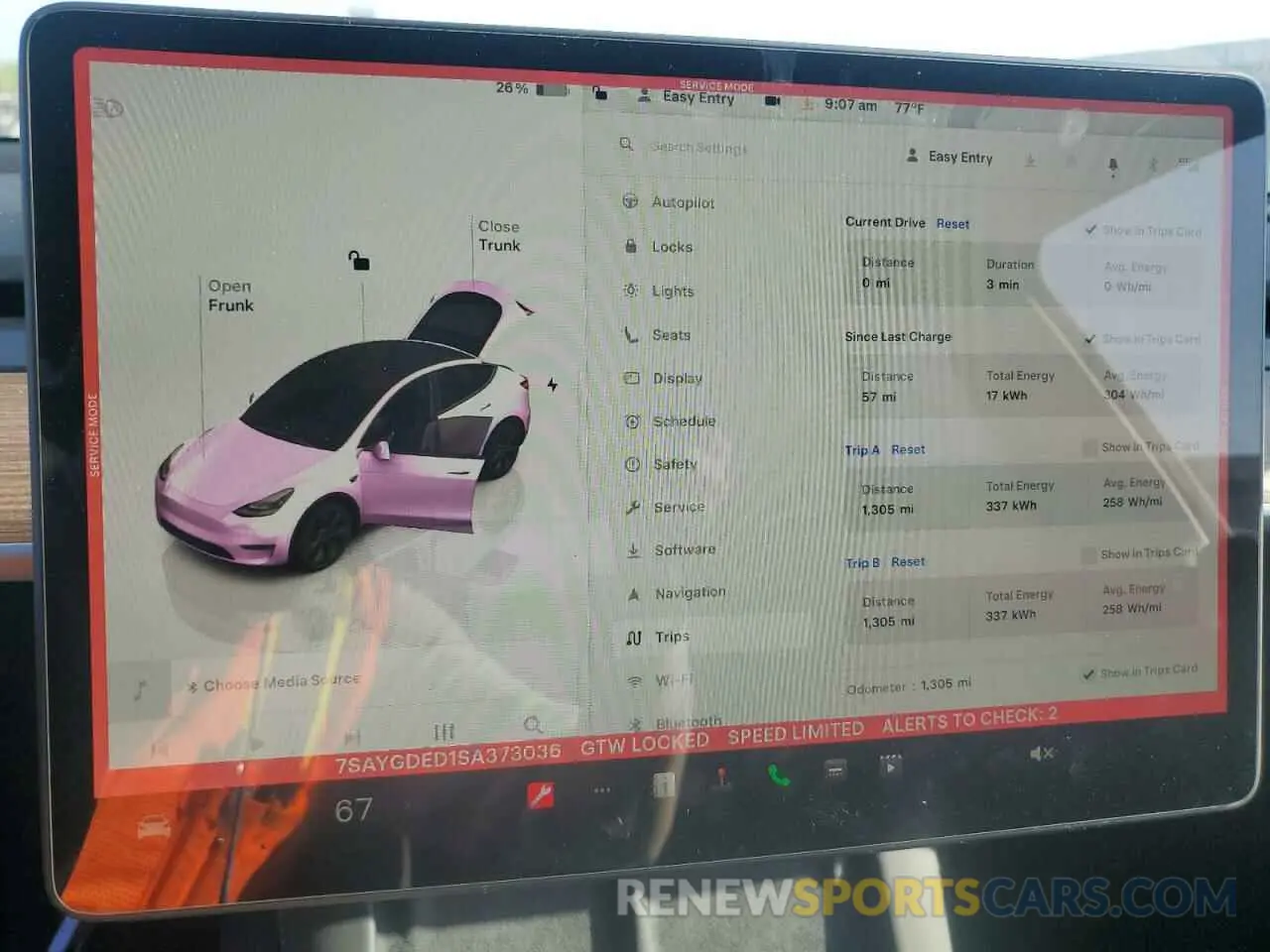 9 Photograph of a damaged car 7SAYGDED1SA373036 TESLA MODEL Y 2025