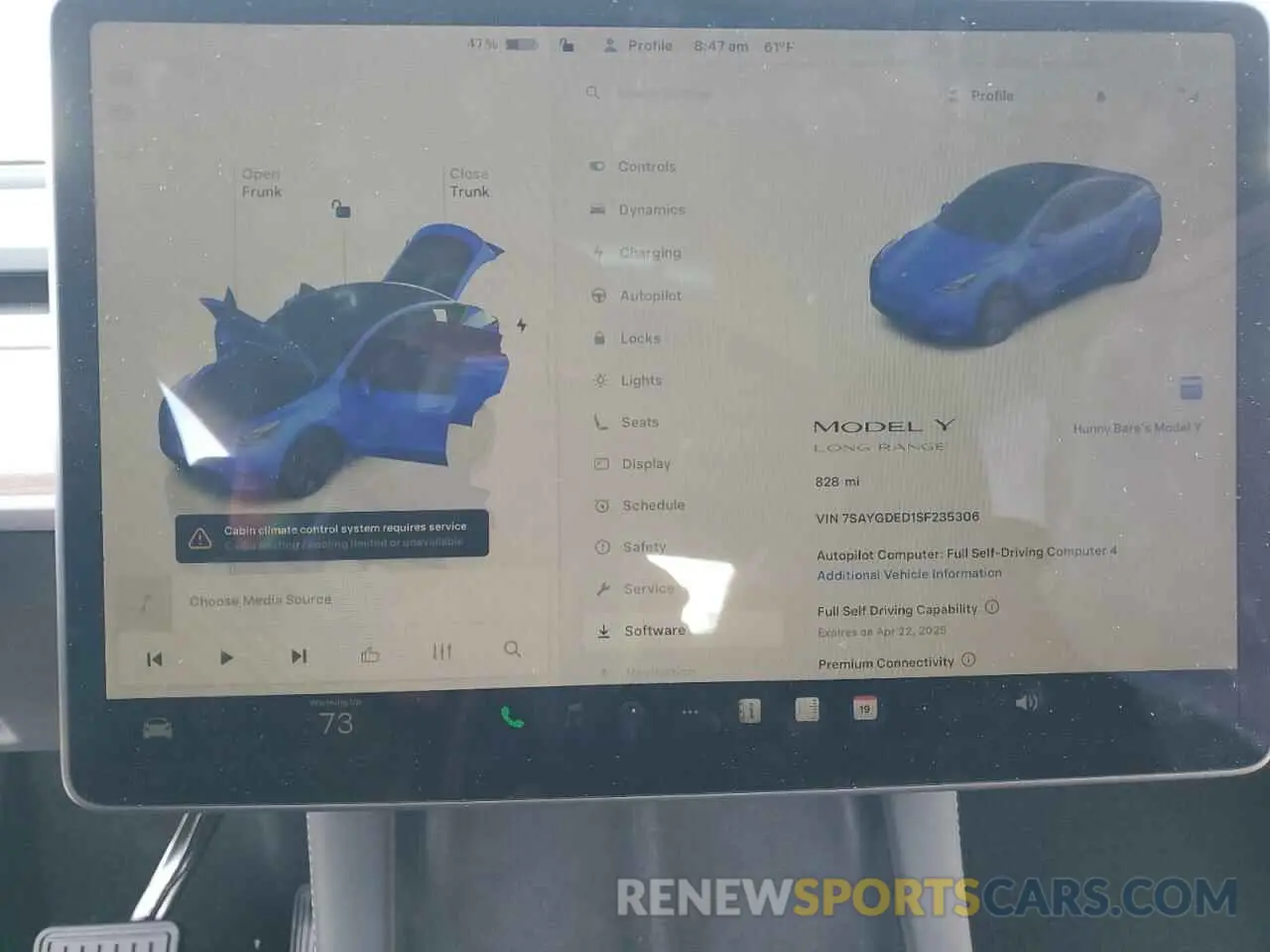 9 Photograph of a damaged car 7SAYGDED1SF235306 TESLA MODEL Y 2025