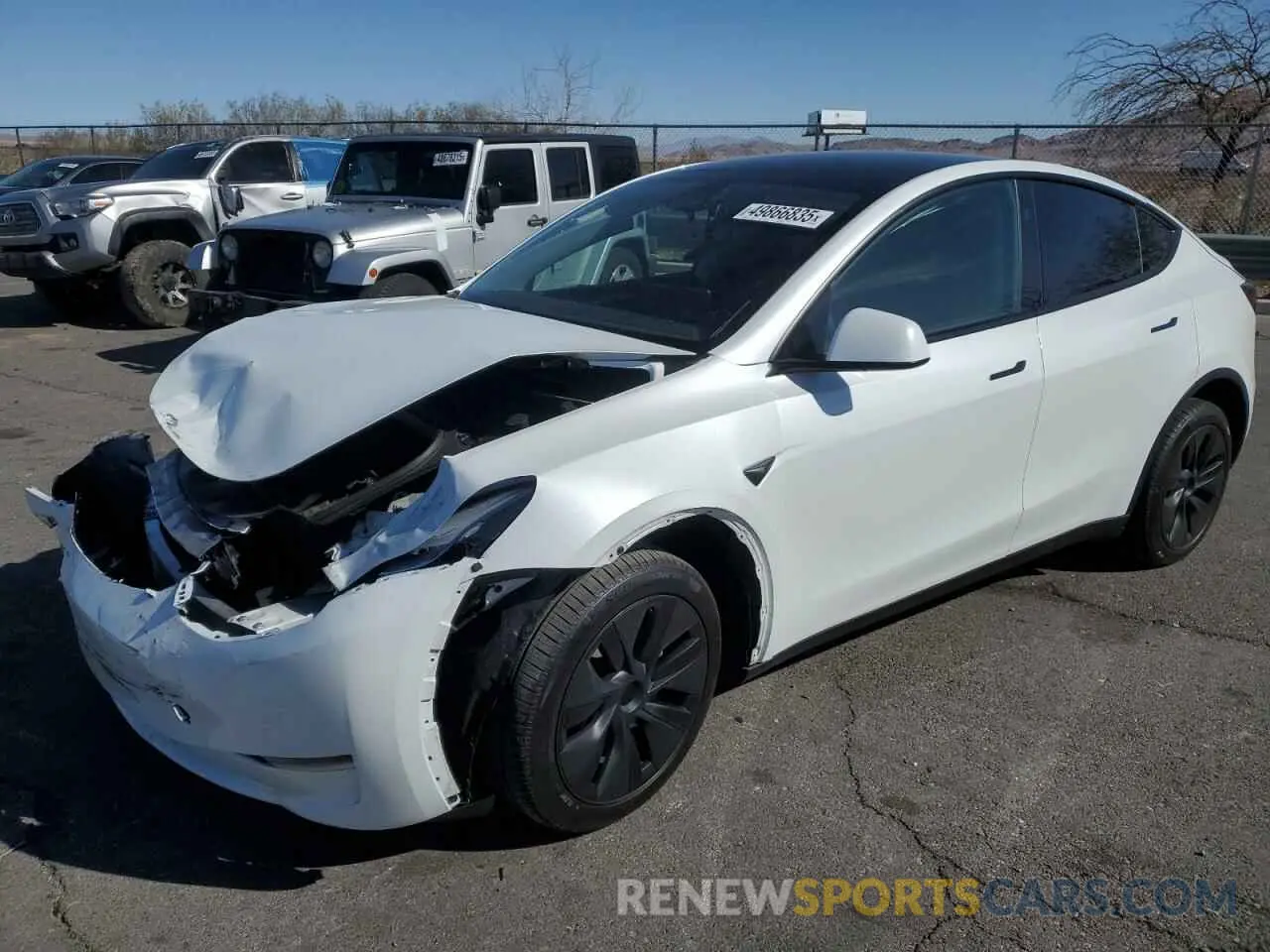 1 Photograph of a damaged car 7SAYGDED2SA373756 TESLA MODEL Y 2025
