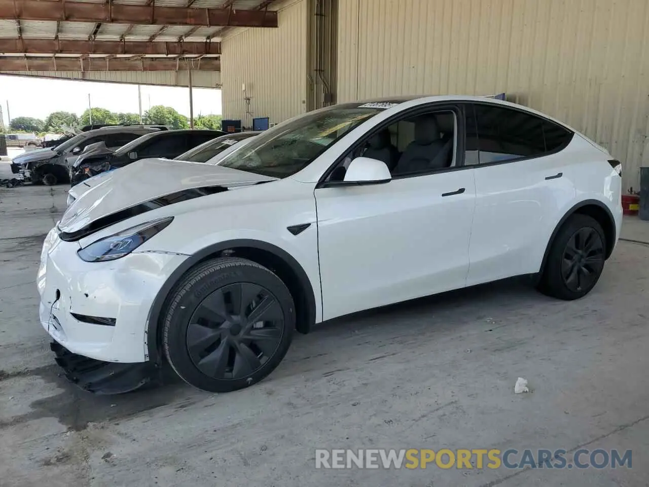 1 Photograph of a damaged car 7SAYGDED3SA374902 TESLA MODEL Y 2025