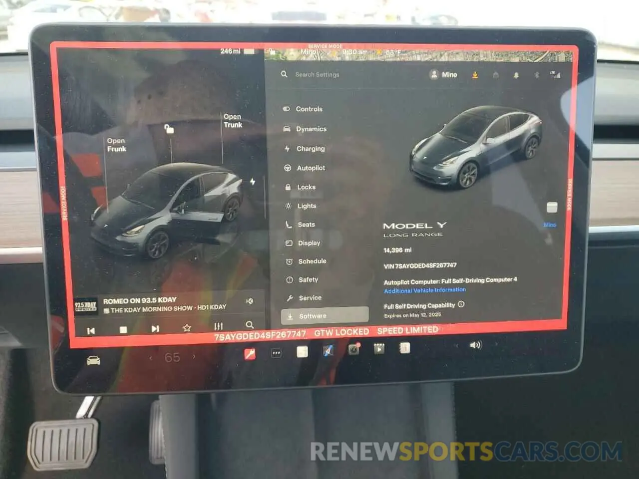 9 Photograph of a damaged car 7SAYGDED4SF267747 TESLA MODEL Y 2025