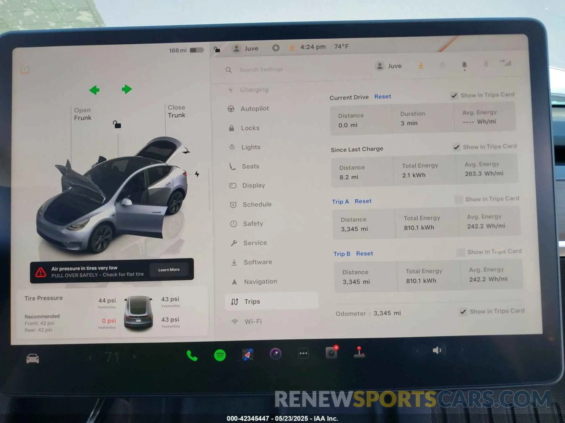 7 Photograph of a damaged car 7SAYGDED4SF319152 TESLA MODEL Y 2025