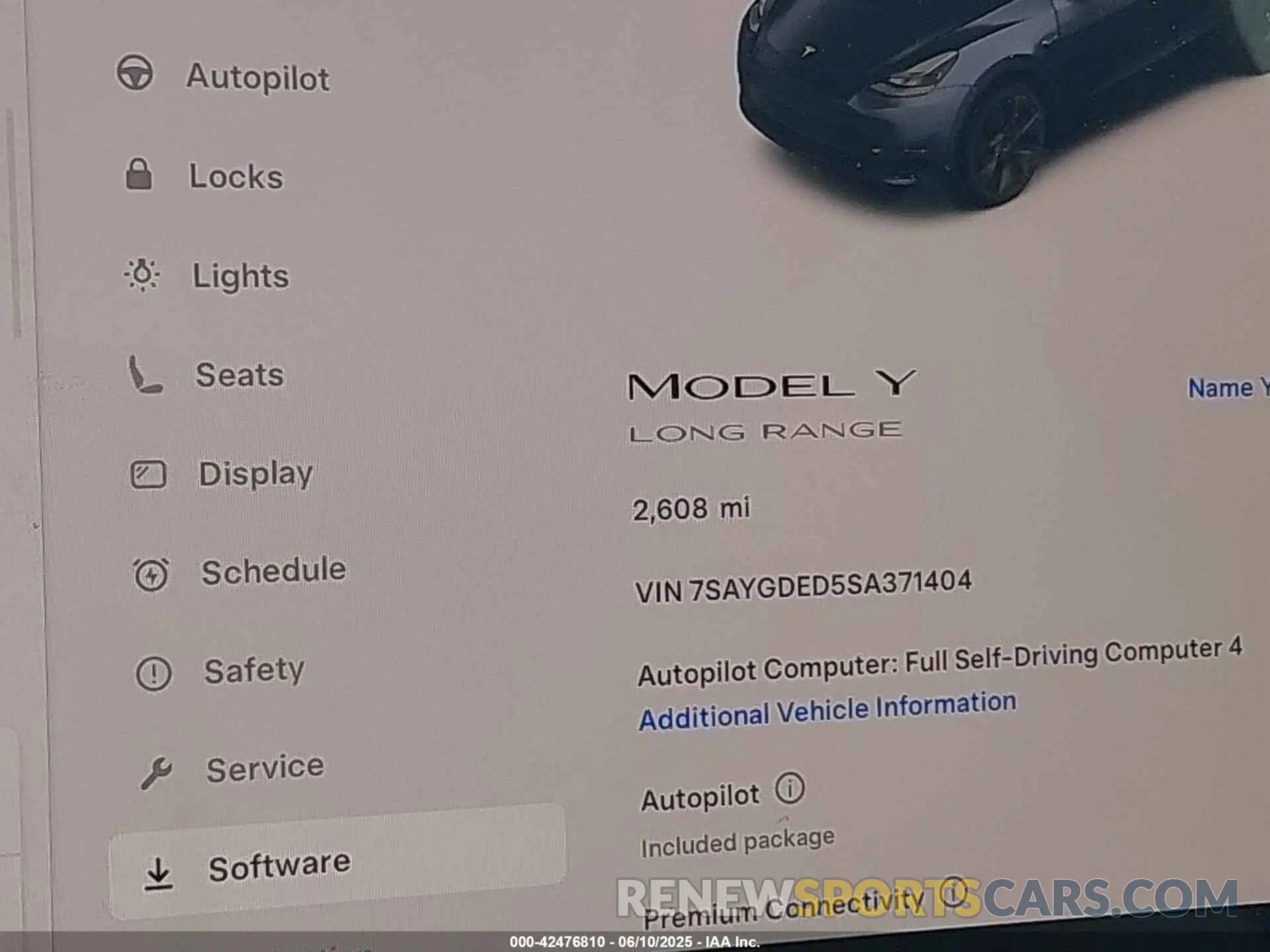 14 Photograph of a damaged car 7SAYGDED5SA371404 TESLA MODEL Y 2025
