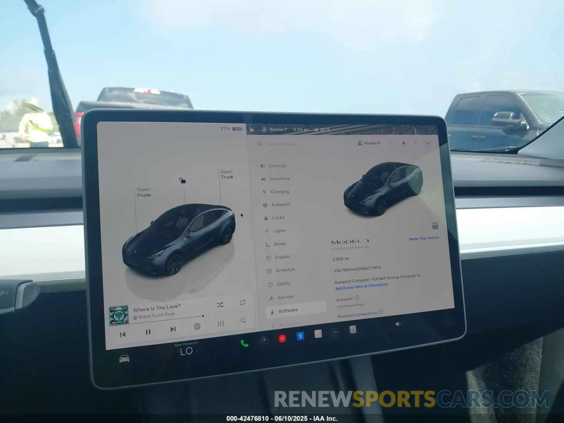 7 Photograph of a damaged car 7SAYGDED5SA371404 TESLA MODEL Y 2025